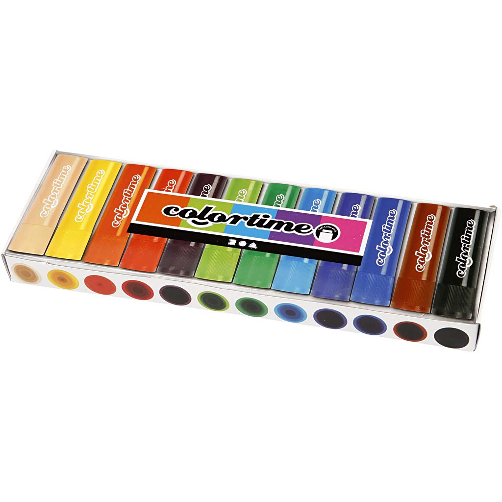 Fargekritt Creativ Company Soft Color stick Ass Farger 12 stk/1 Pk