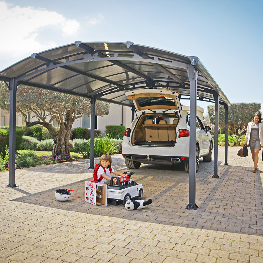 Carport Canopia av Palram Arcadia i Metall 3,6x6,5 m