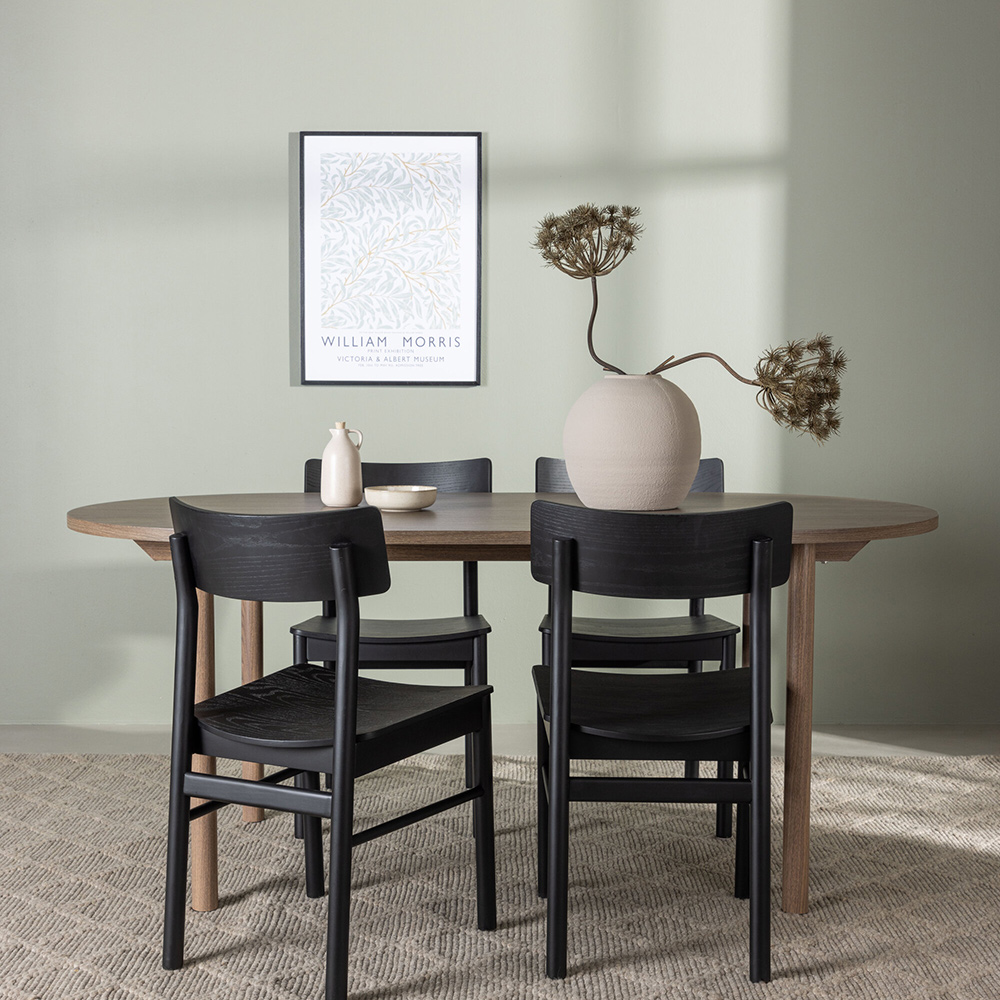 Spisegruppe Venture Home Andy med 4 Montros Stoler
