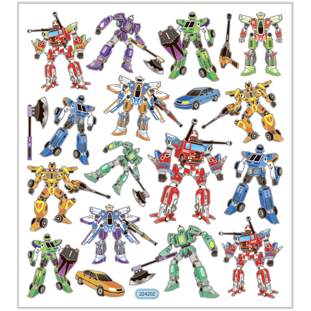 Klistremerker Creativ Company Transformers 15x16,5 cm