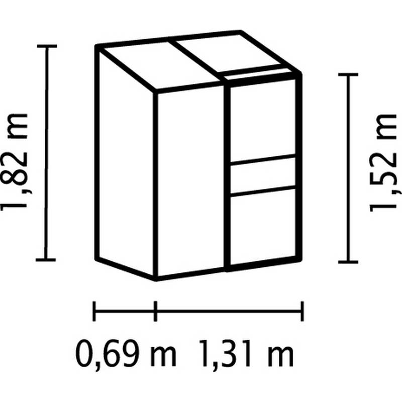 Drivhus Vitavia Ida Vegg 0,9 kvm