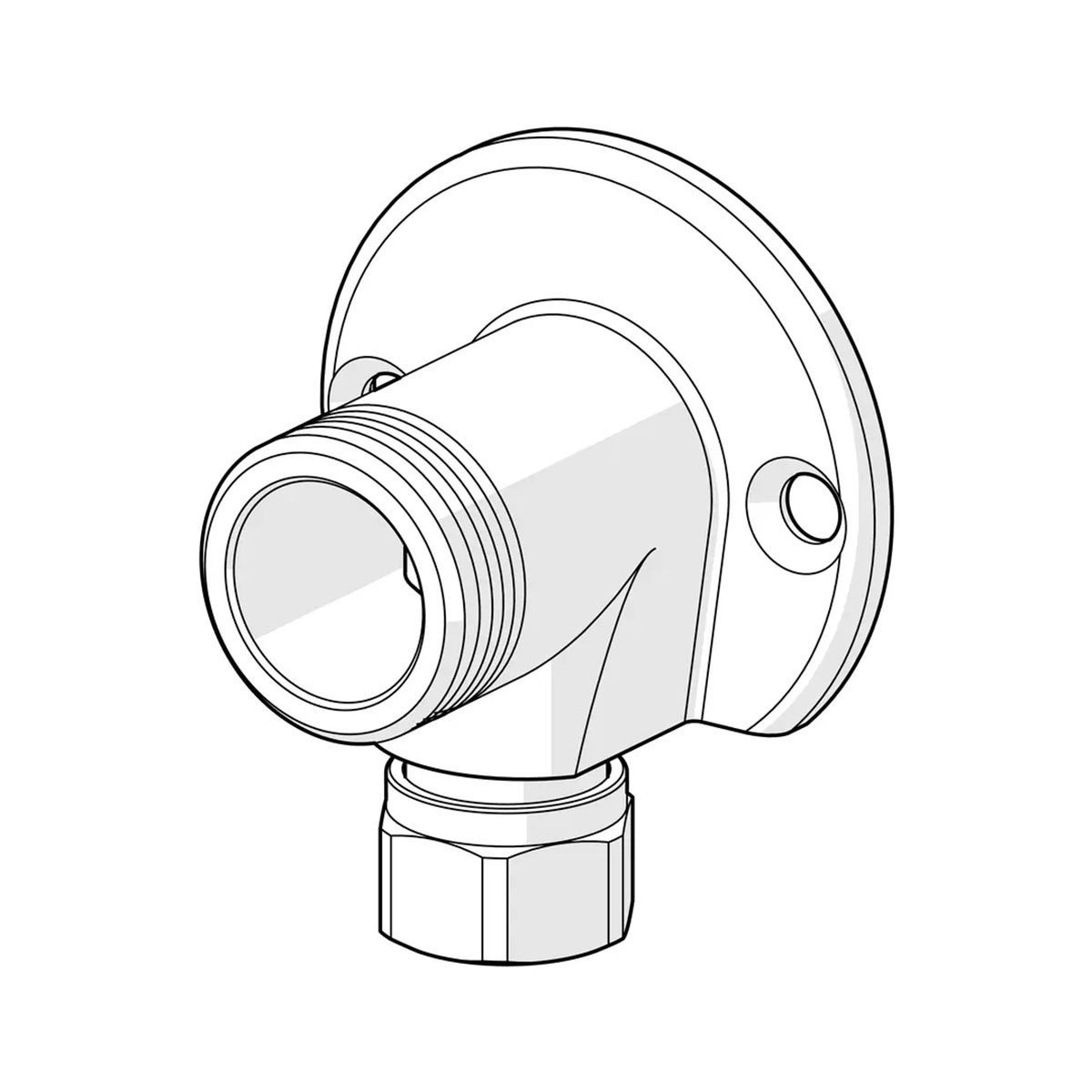 Ventilkoppling Oras G20 x Ø12 För Synlig Rördragn