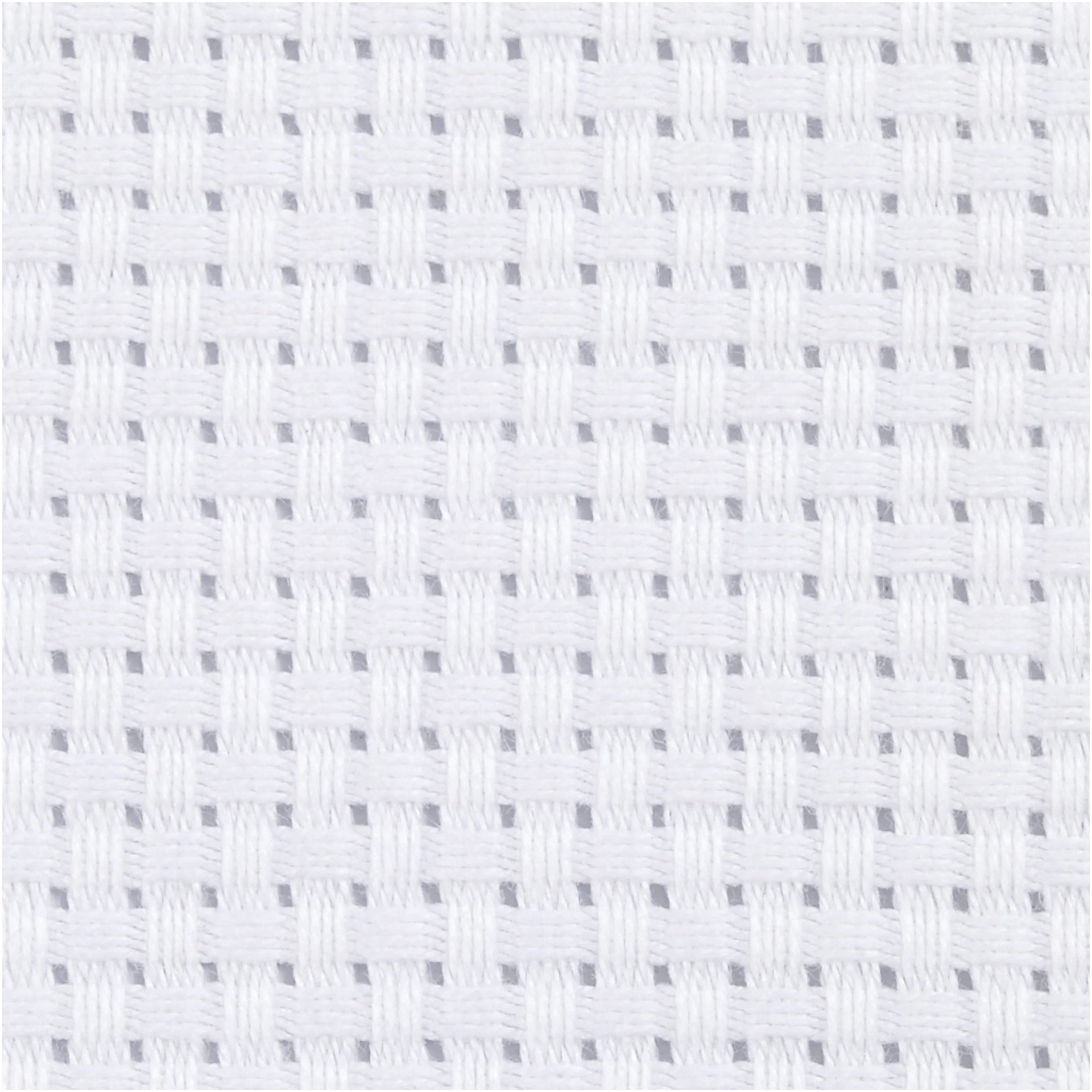 Broderistoff Creativ Company Aida 150 cm 35 ruter pr 10 cm 3 m/1 stk hvit