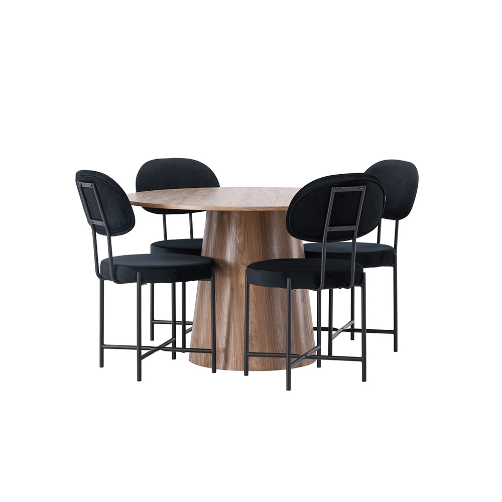 Spisegruppe Venture Home Lanzo med 6 Stella Stoler
