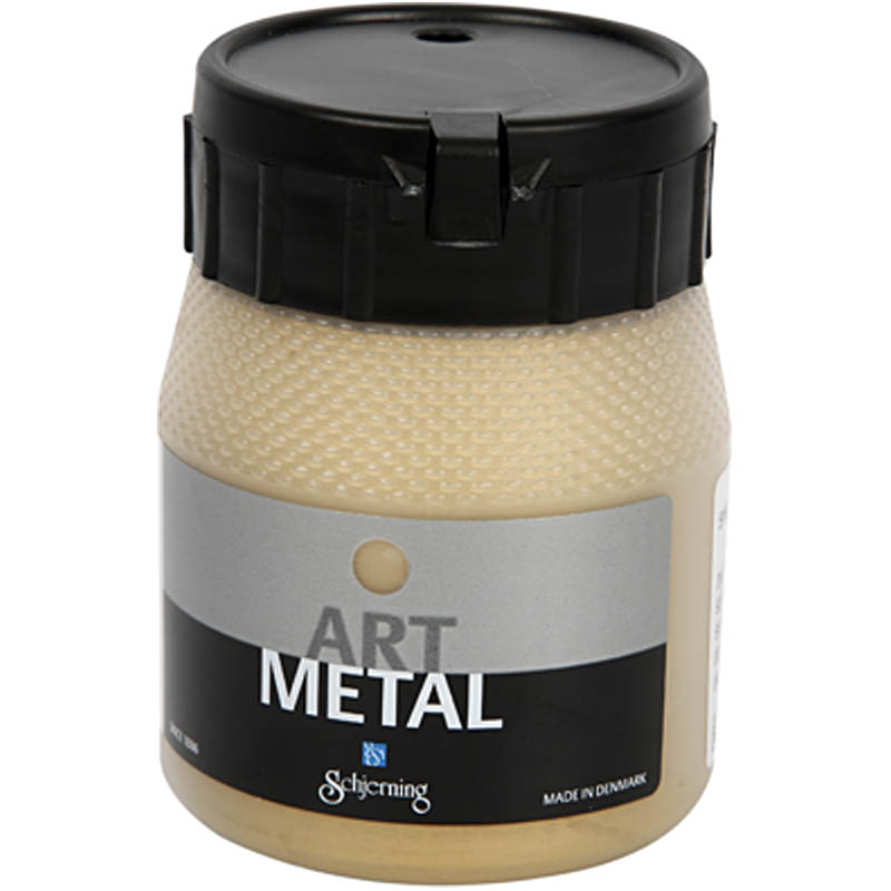 Art Metal färg, ljusguld, 250 ml/ 1 flaska Lysegull, 250 ml