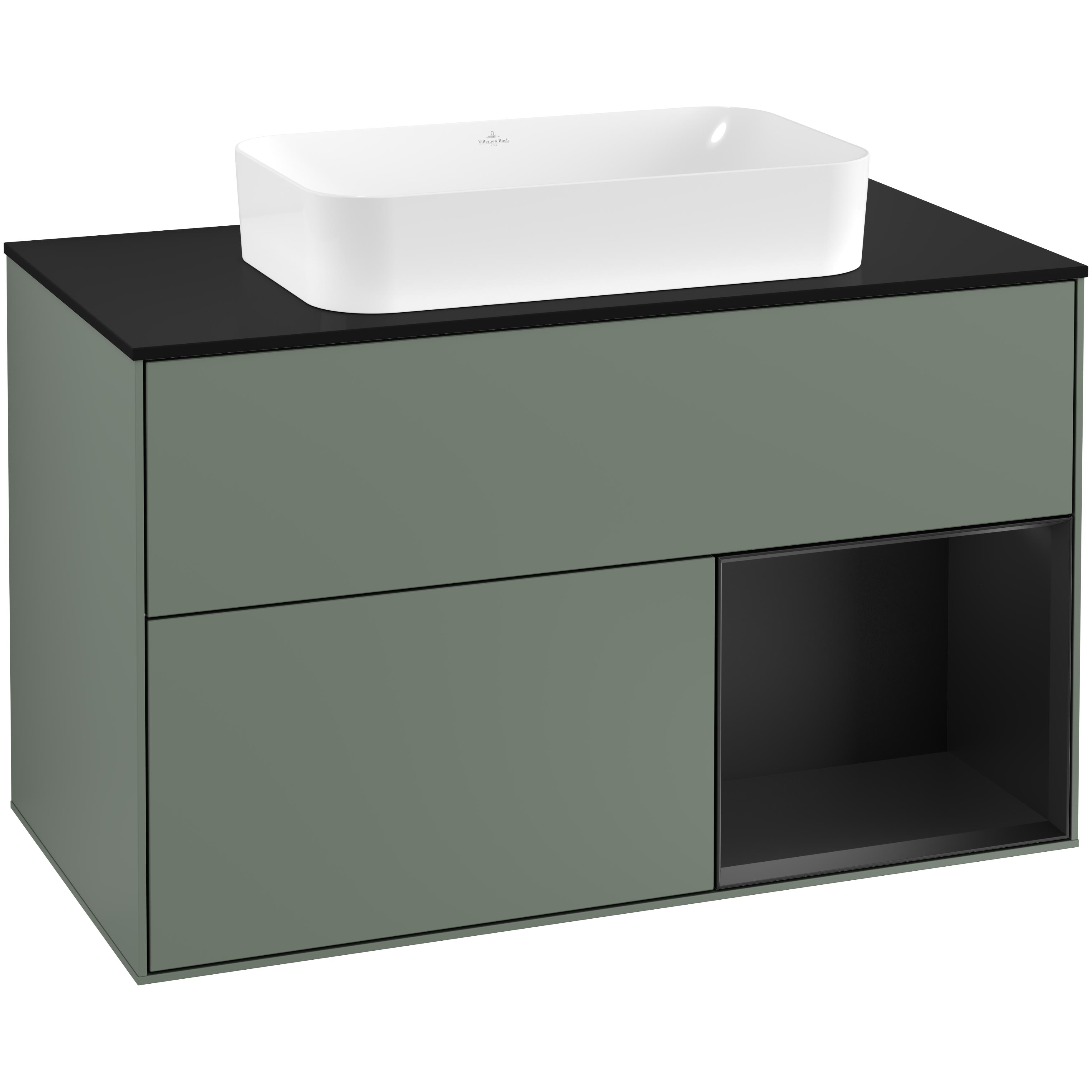 Tvättställsskåp Villeroy & Boch Finion med 2 Lådor Hylla och Bänkskiva för Fristående Tvättställ