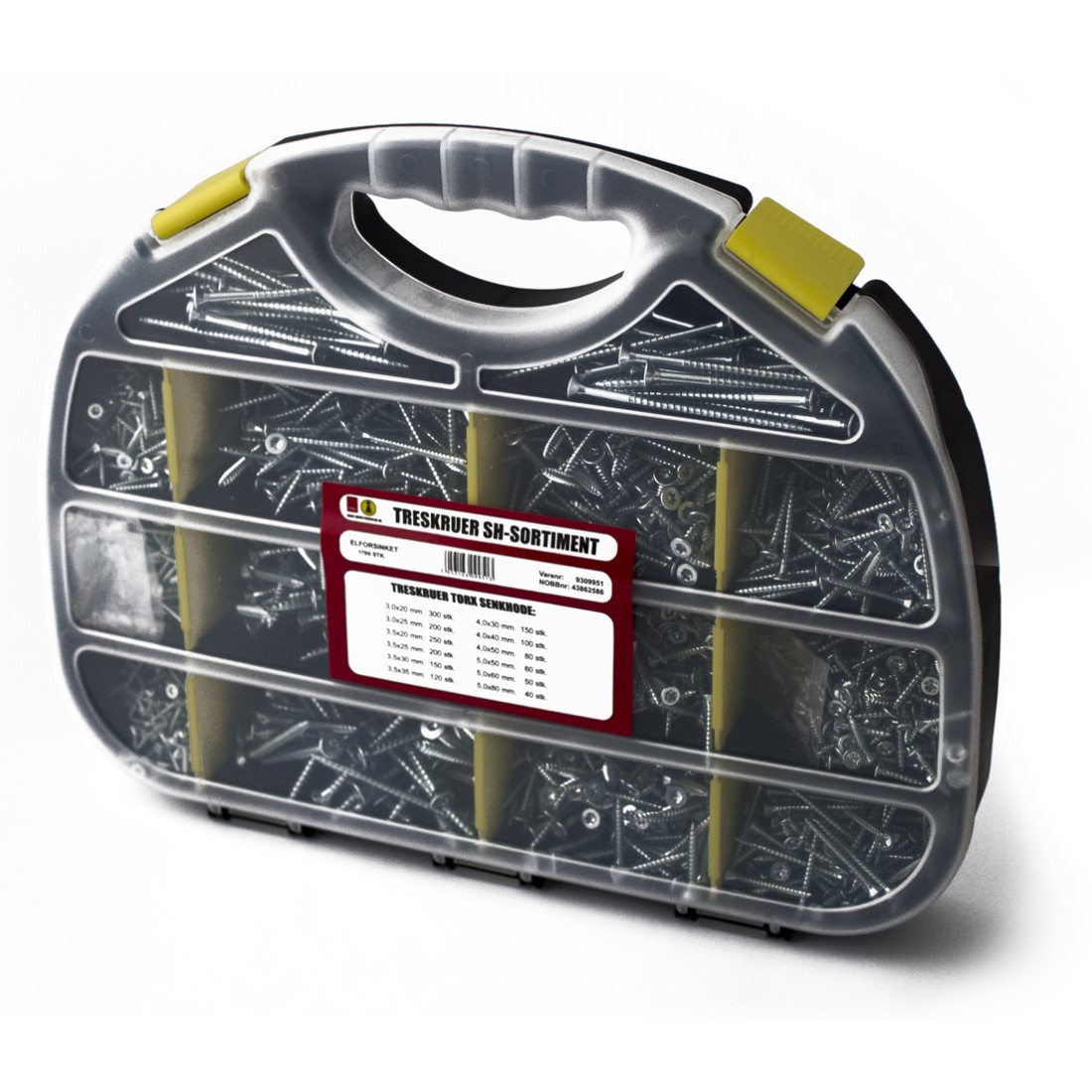 Treskrue Koffert Habo Torx Ass 1700 Stk