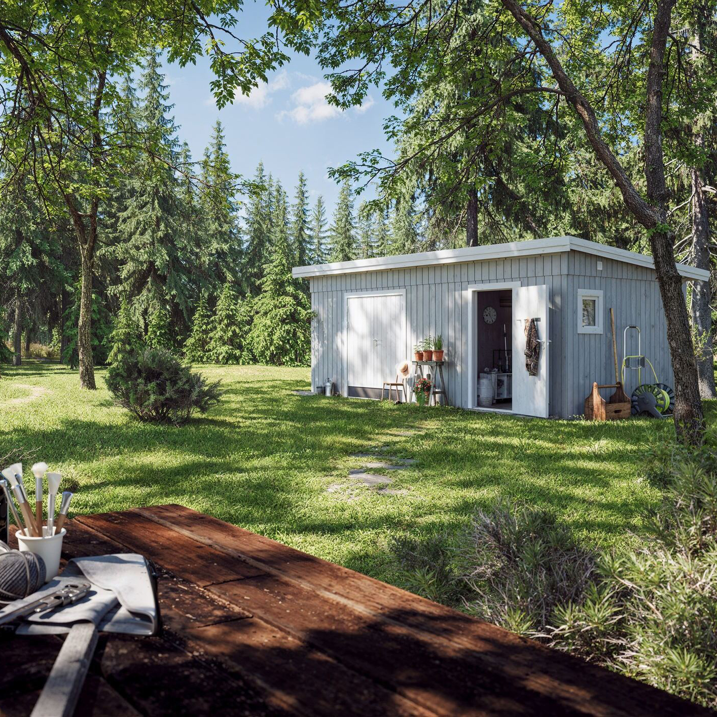 Redskapsbod Palmako Kalle 16,9 m2