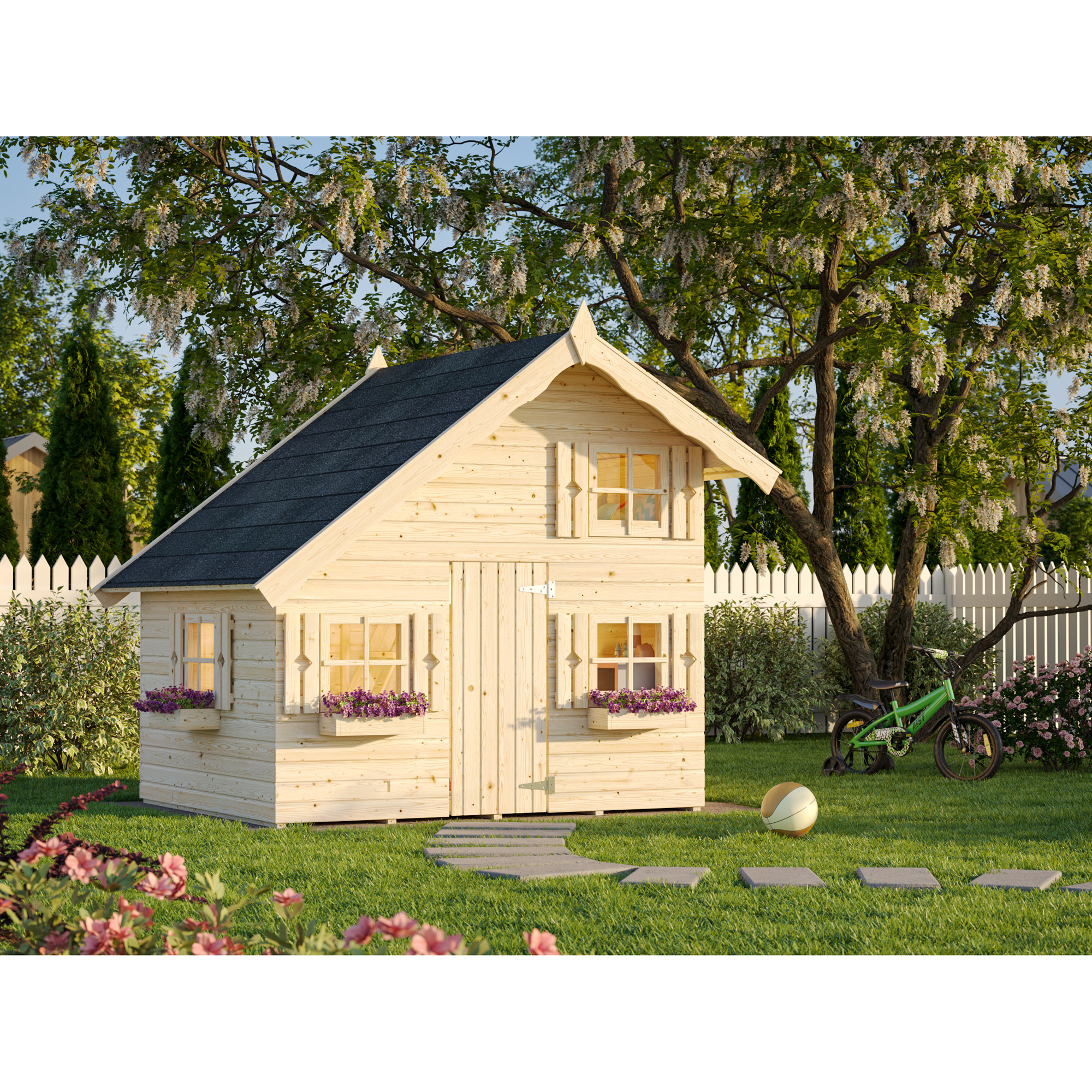 Lekehus Palmako Tom 3,8 m2 med Takshingel