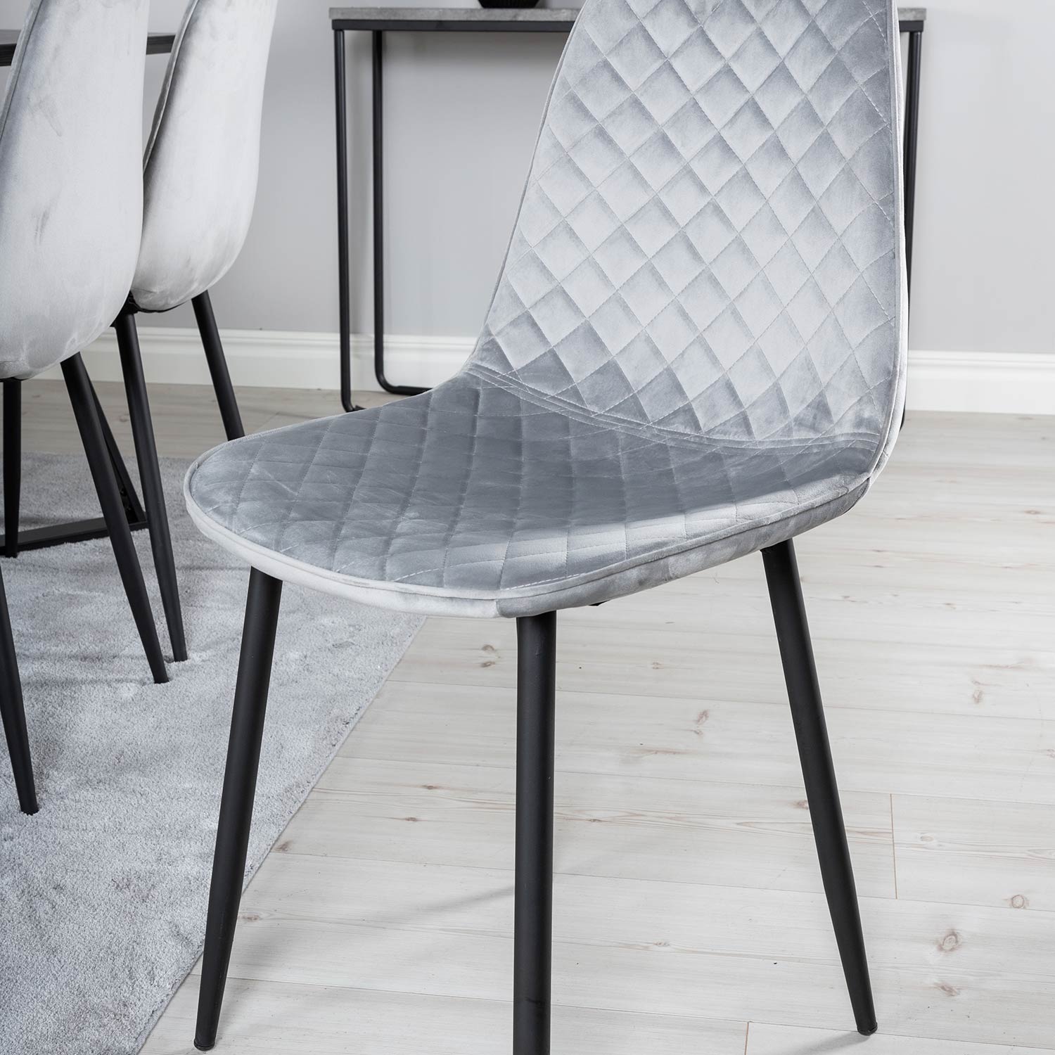 Spisegruppe Venture Home Madde med 6 Phoi Stoler Fløyel