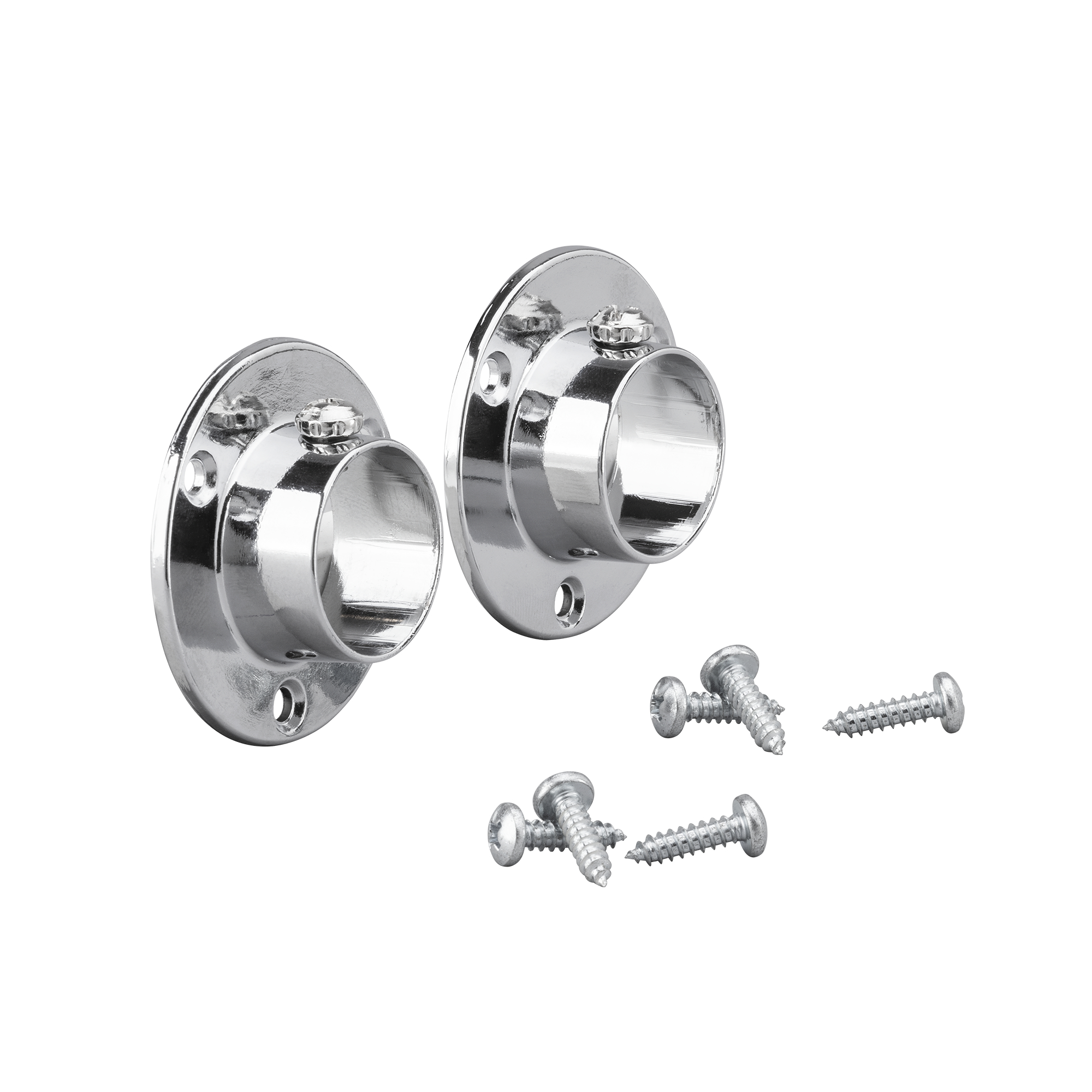 Holder Elfa for Garderobestang Vegg/Vegg 2-pk