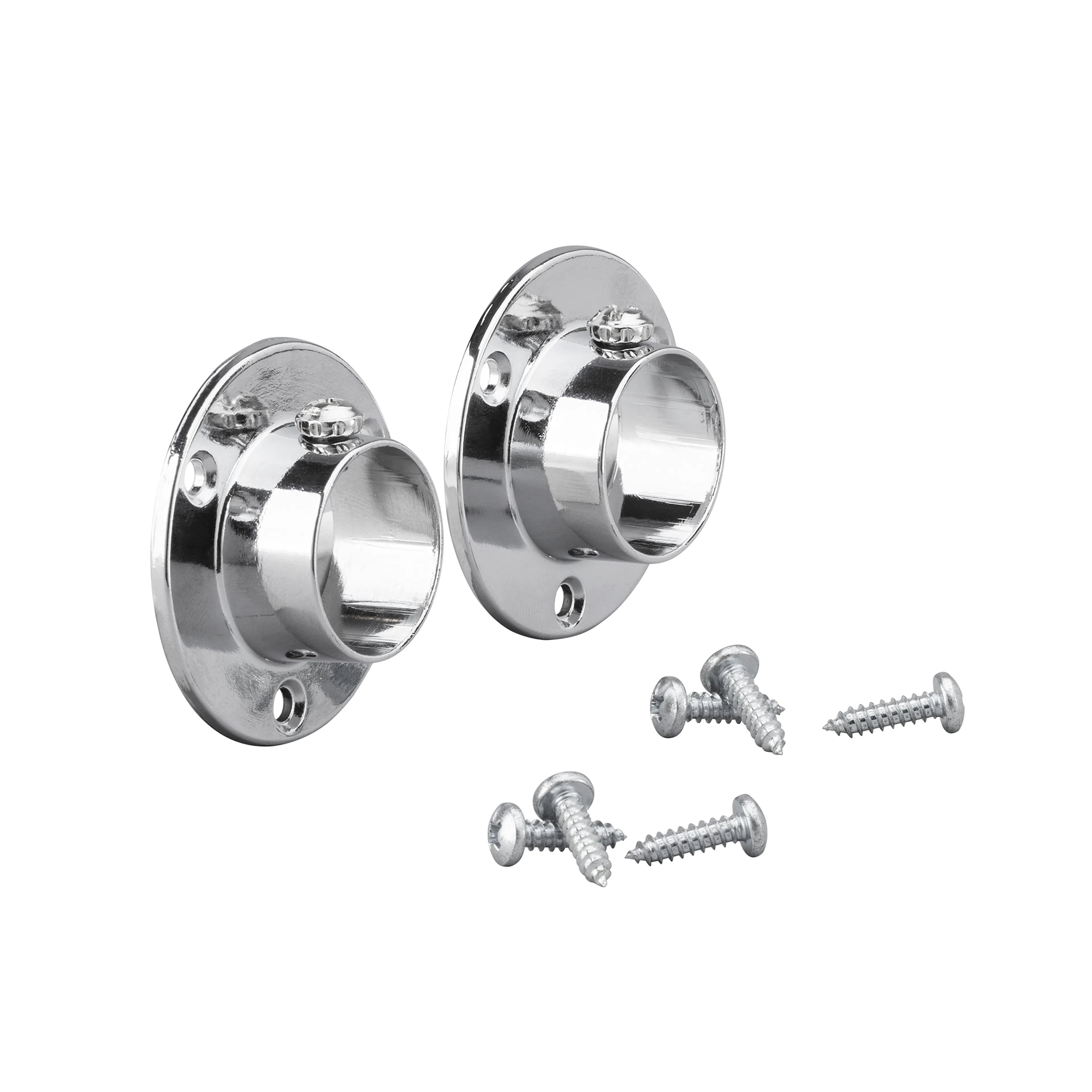 Holder Elfa for Garderobestang Vegg/Vegg 2-pk