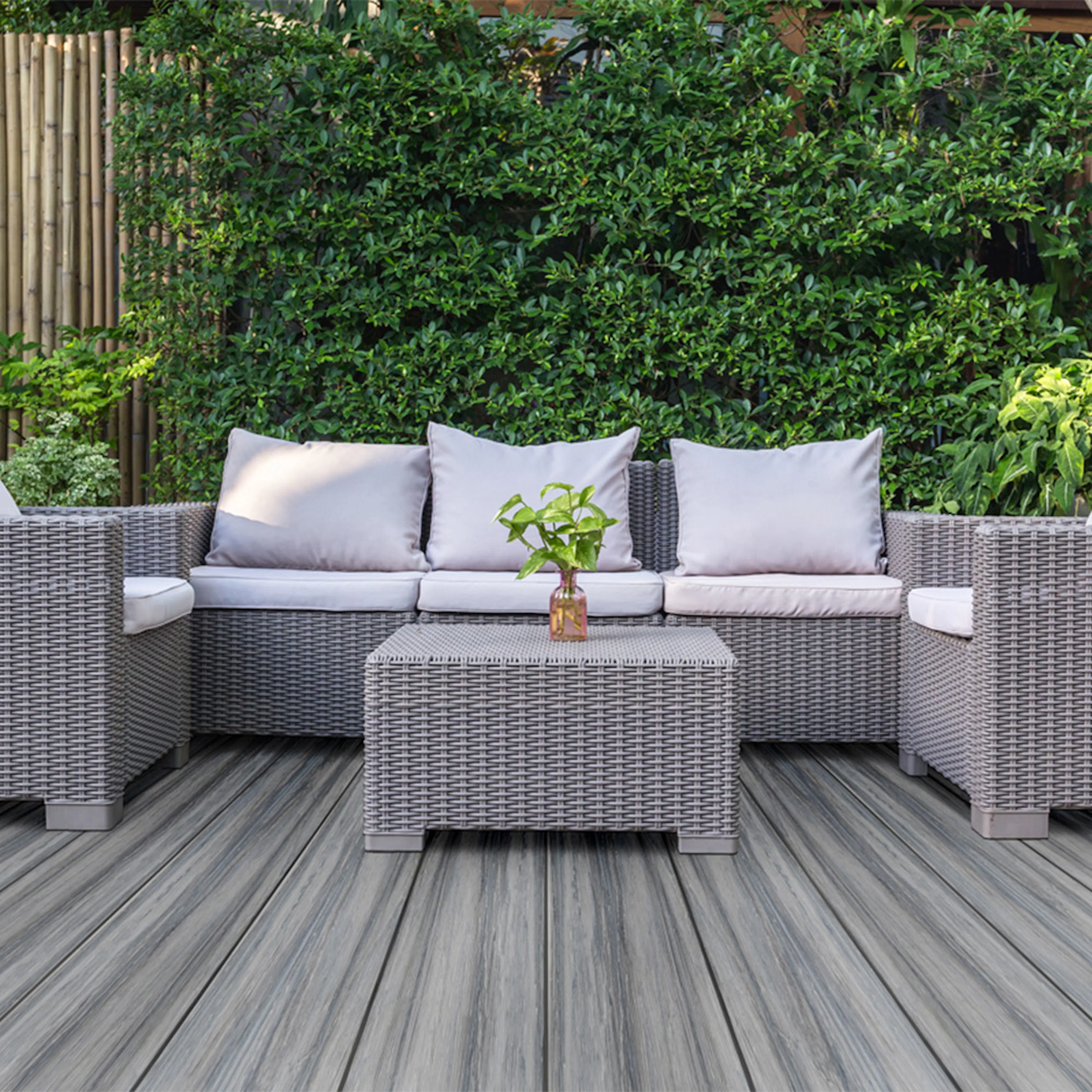 Terrassebord Kirkedal Heimdal Kompositt Black/Grey