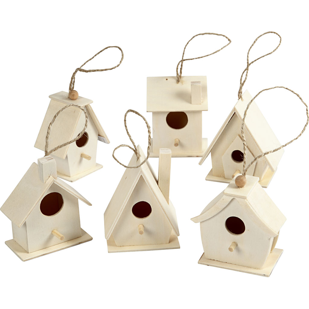 Fuglekasser Creativ Company Mini 6 stk/1 Pk