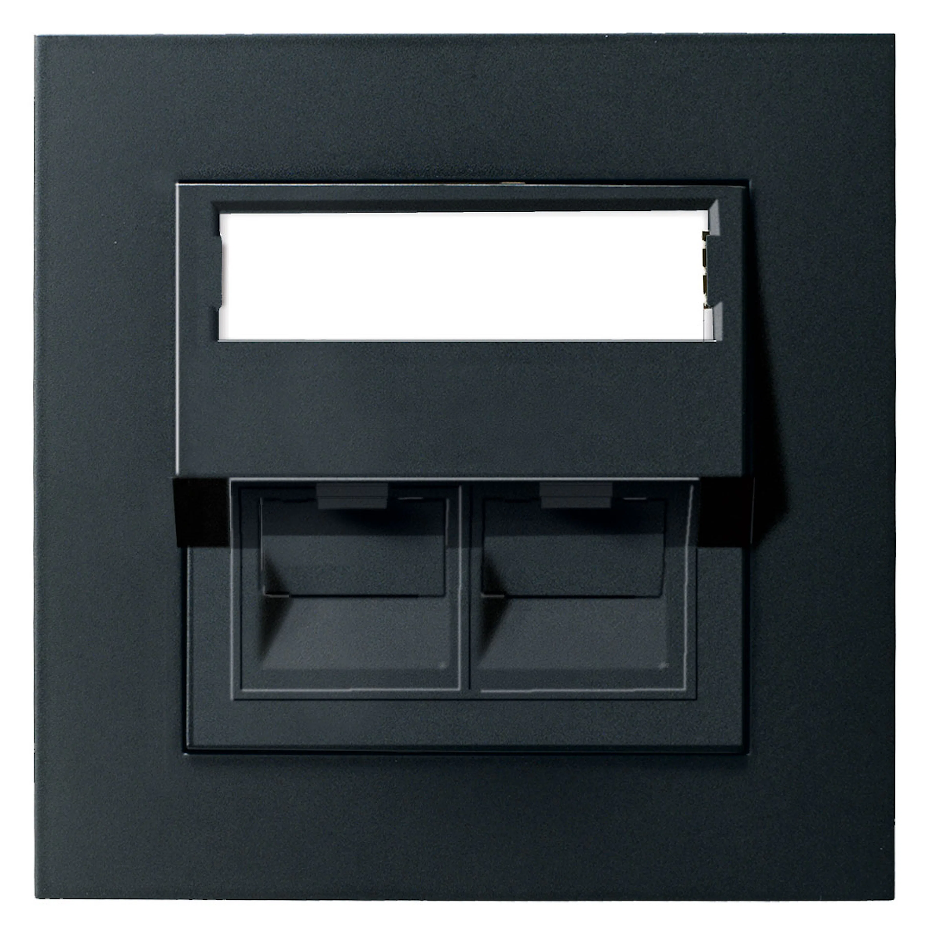 Modularuttak Elko Plus 1X8 UTP C6 T Sort