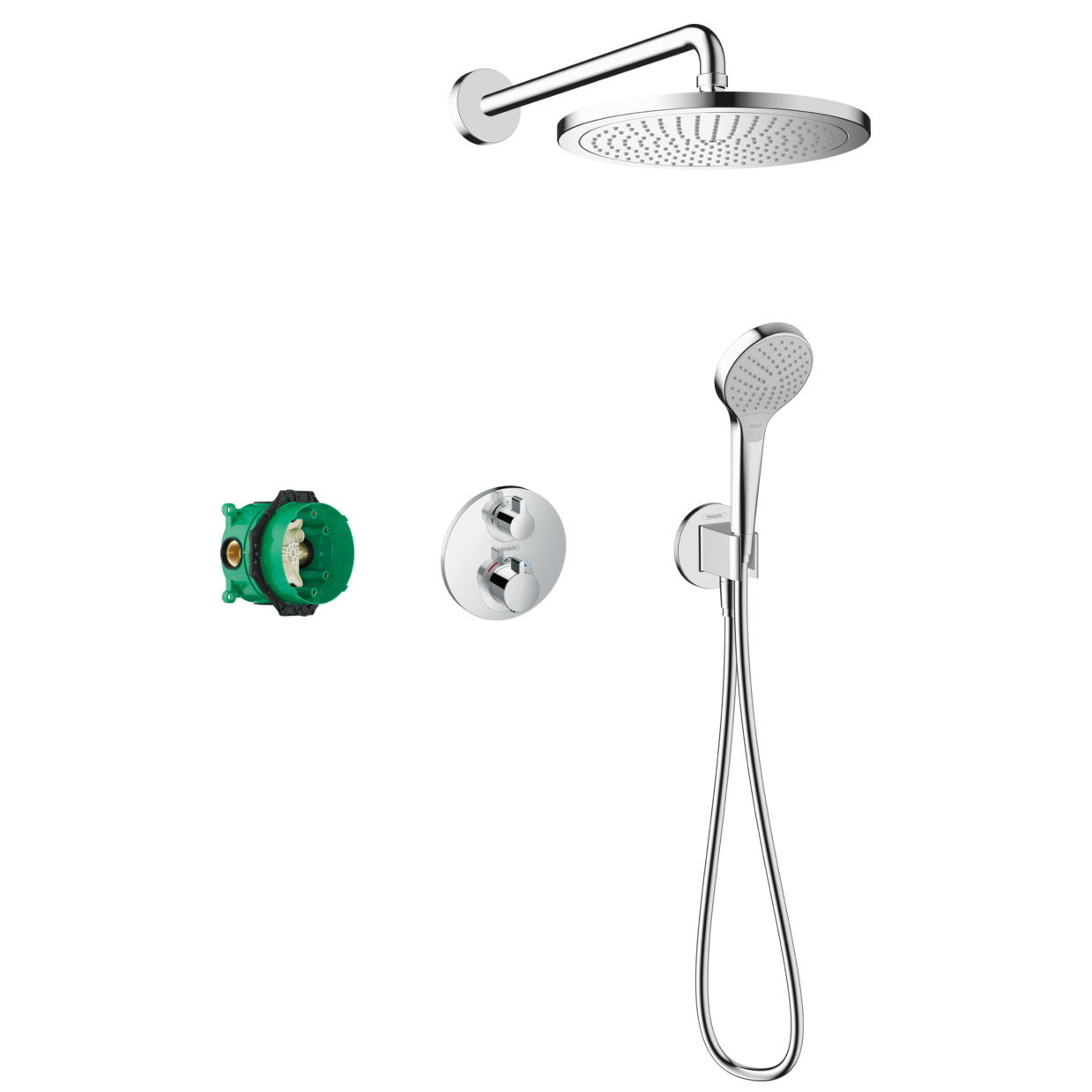 Takduschset Hansgrohe Croma 280 Ecostat S f&ouml;r Inbyggnad 1jet
