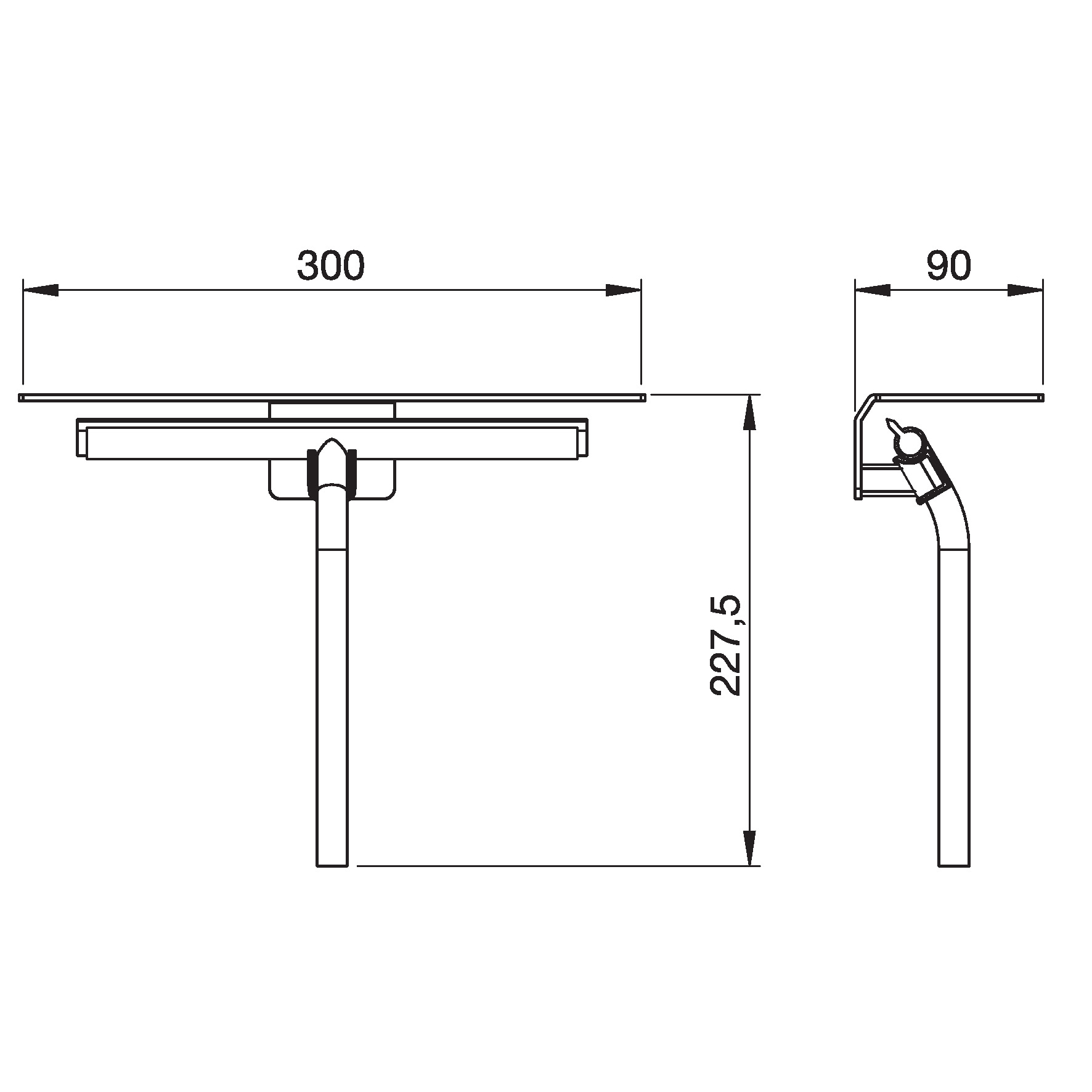 Takduschset Scandtap Steel Pleasure 2 med Duschskrapa