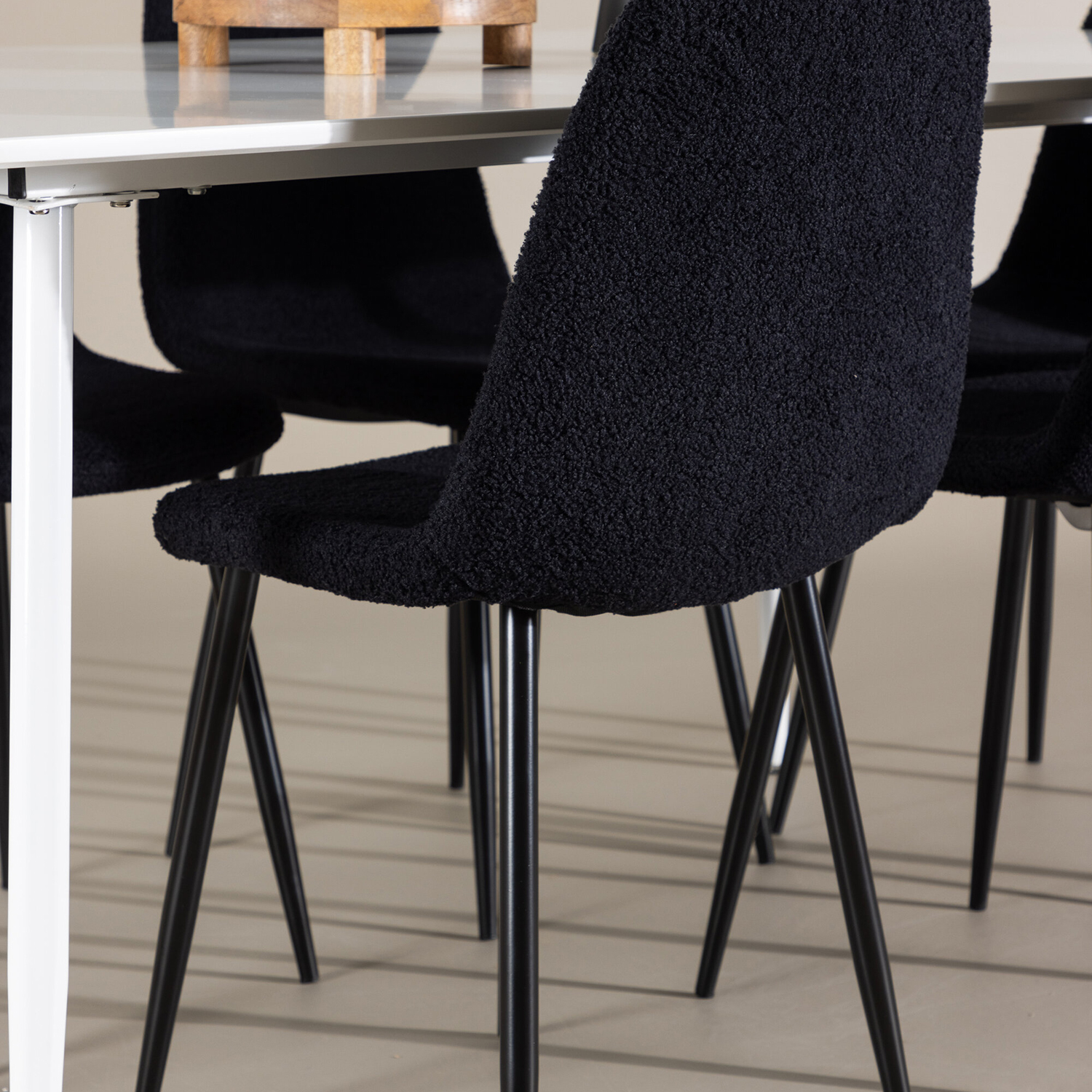 Spisegruppe Venture Home Silar 180 med 6 stk Polar Stoler Teddy
