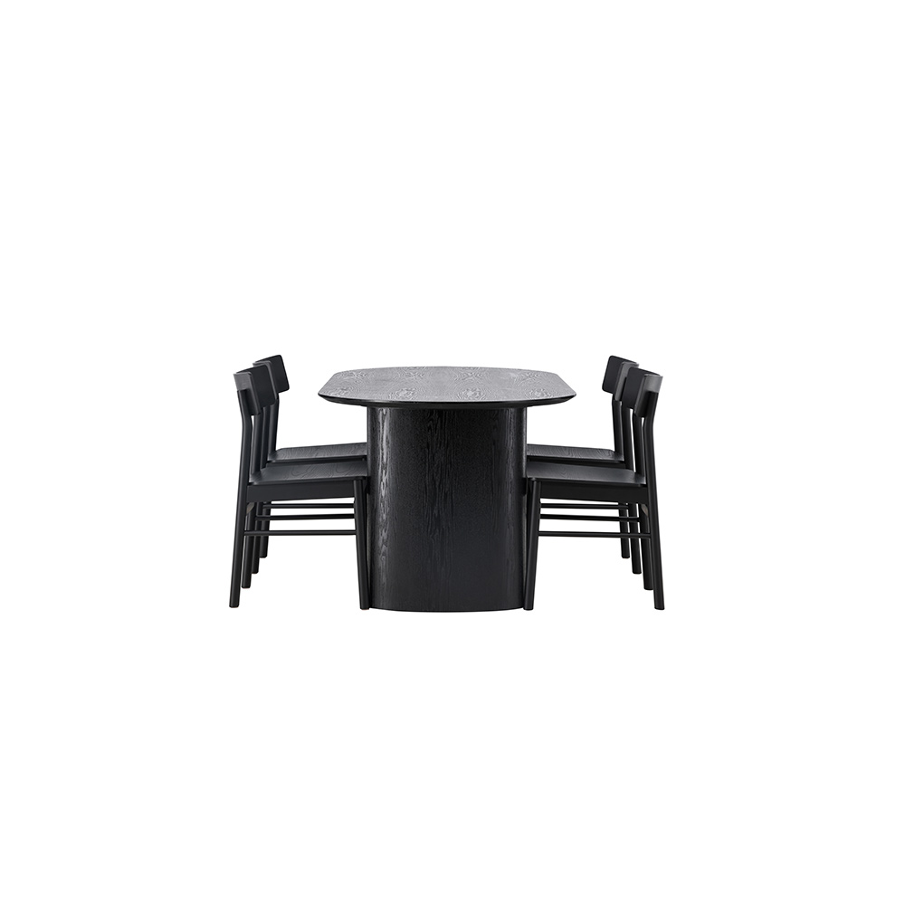 Spisegruppe Venture Home Isolde med 4 stk Montros Stoler