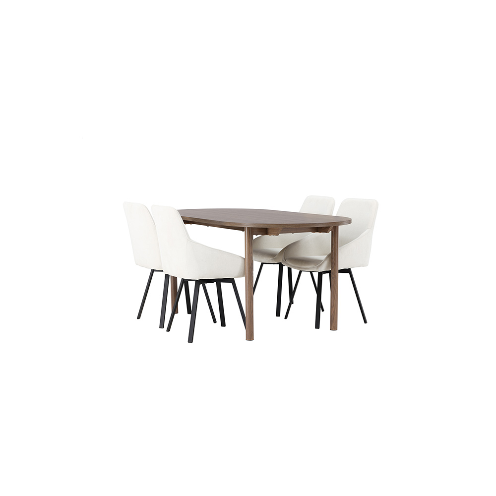 Spisegruppe Venture Home Andy med 4 stk Rosie Stoler