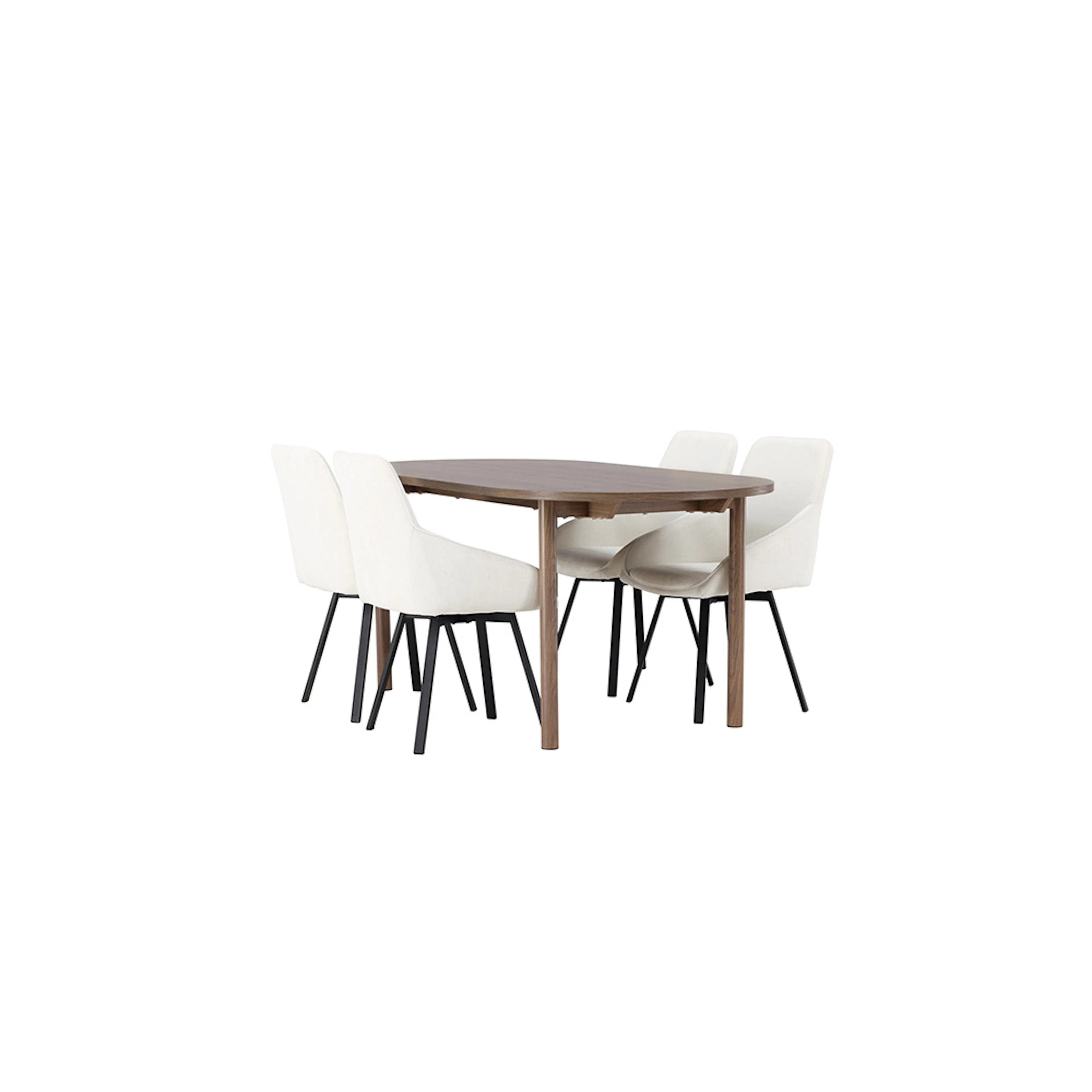 Spisegruppe Venture Home Andy med 4 stk Rosie Stoler