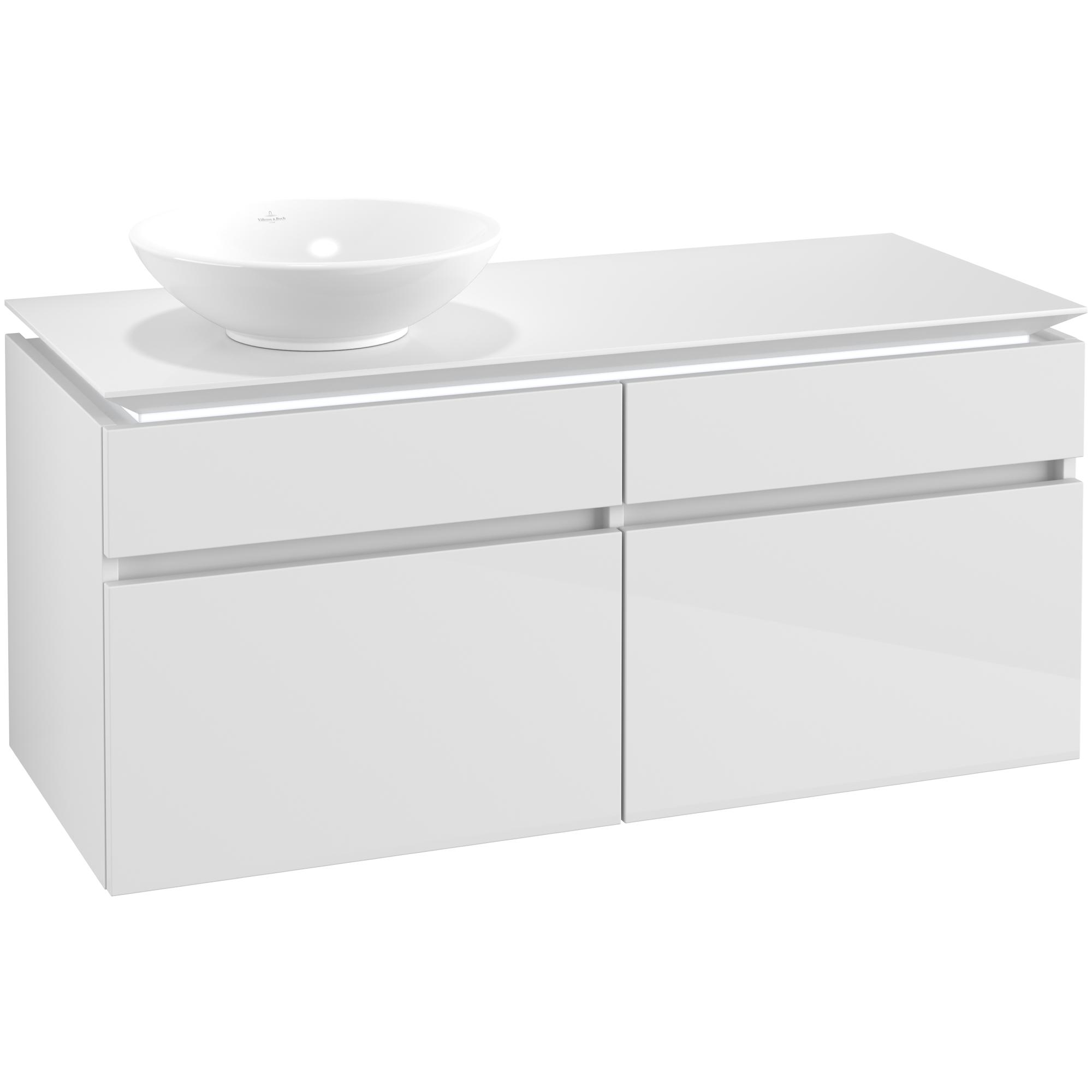 Tv&auml;ttst&auml;llssk&aring;p Villeroy & Boch Legato 1200 med 4 L&aring;dor f&ouml;r Ocentrerat Ytmonterat Tv&auml;ttst&auml;ll