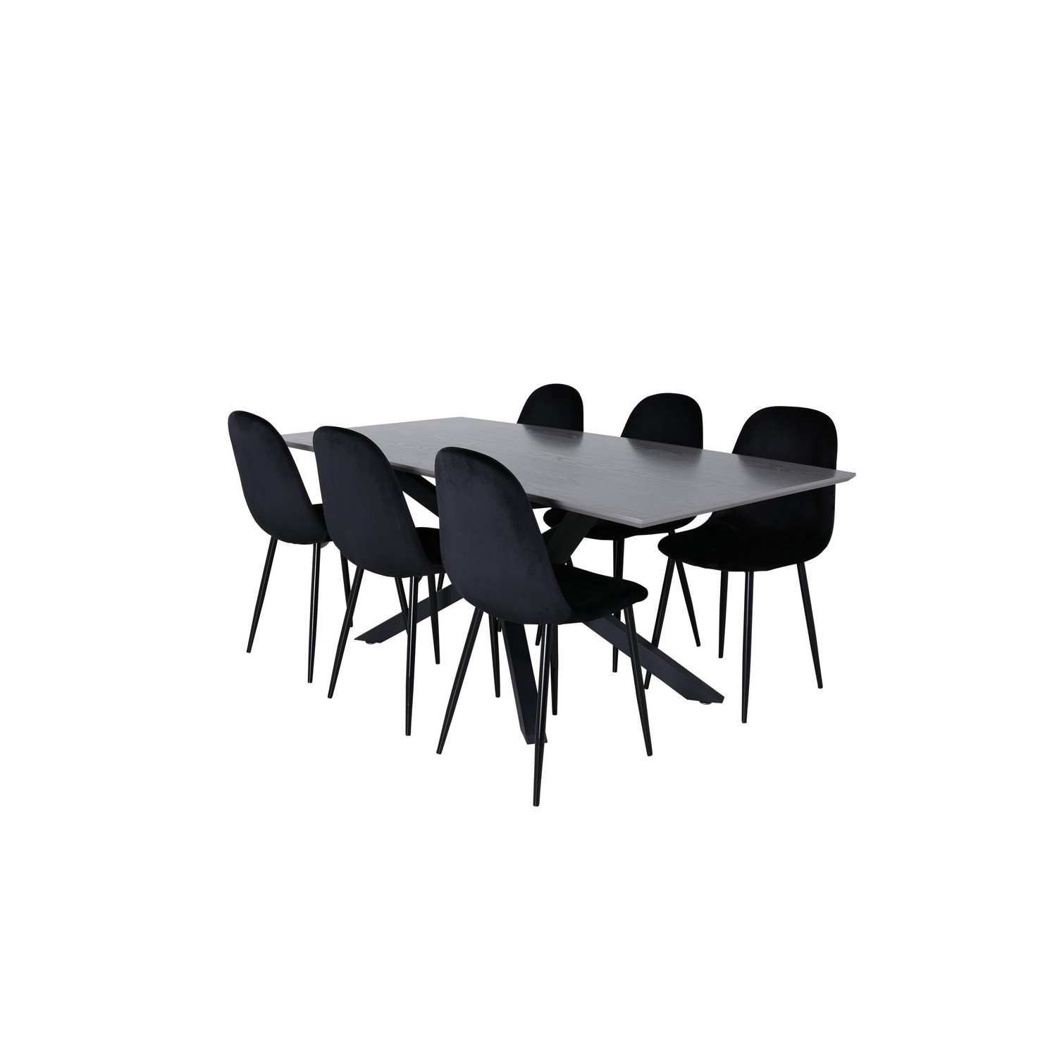 Spisegruppe Venture Home Piata med 6 Pobbie Stoler GR22262
