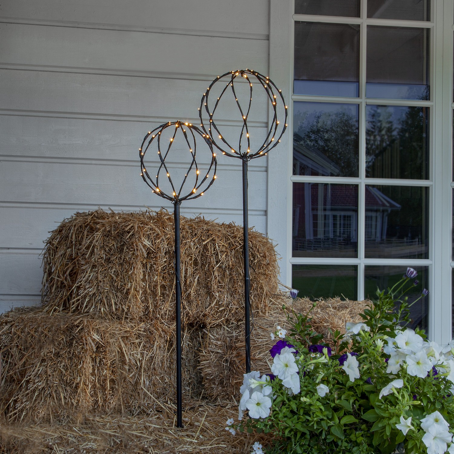 Utendørsdekorasjon Star Trading Sphere Kule 2stk LV