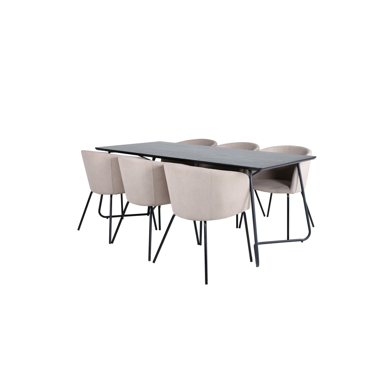 Spisegruppe Venture Home Annika Spisebord og Bergen Spisestol