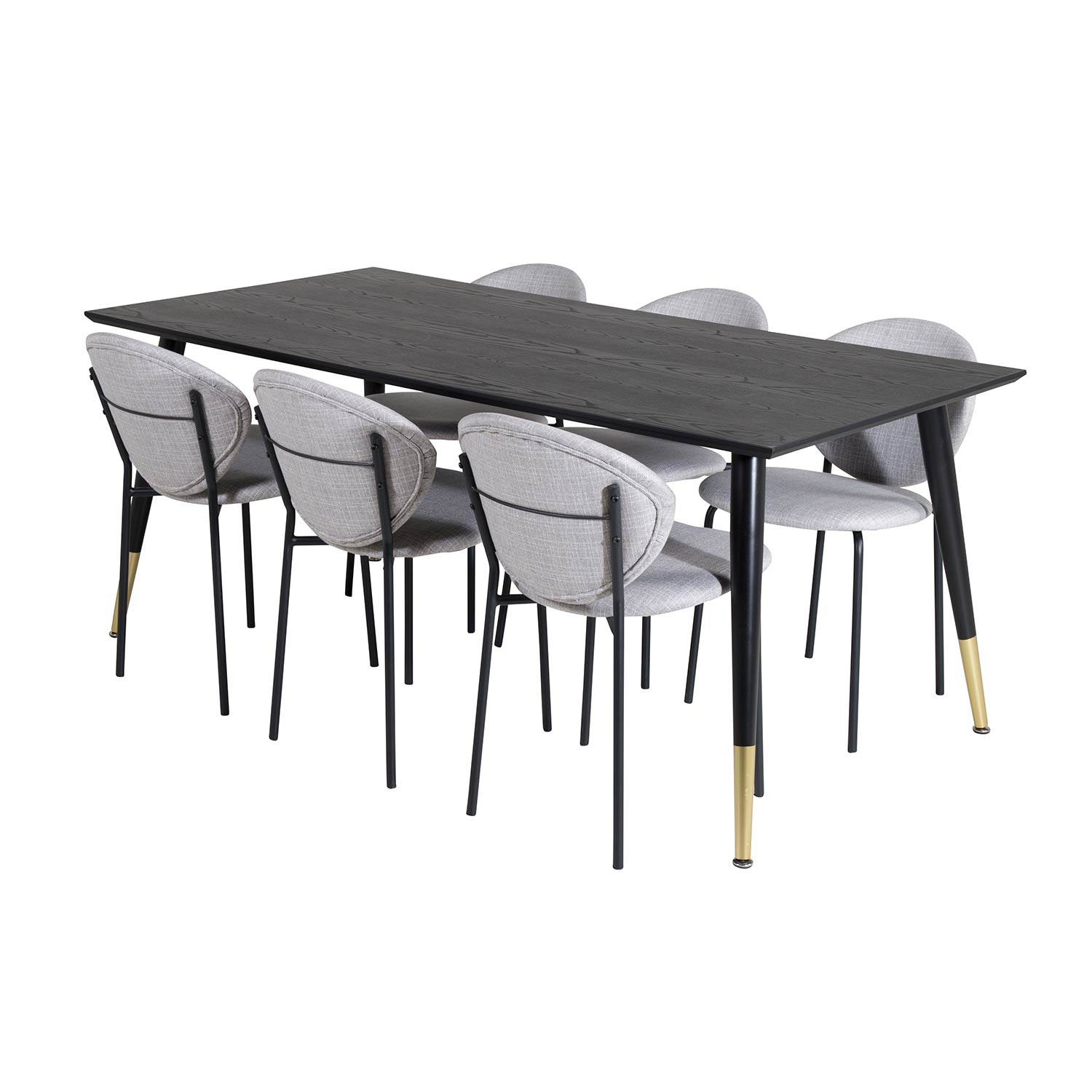 Spisegruppe Venture Home Disa med 6 Valor Stoler