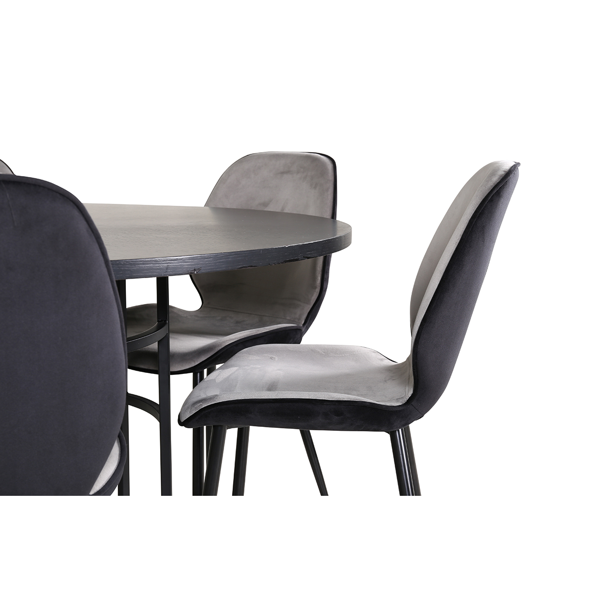 Spisegruppe furniture/fashion Copenhagen Ø140 cm med 6 Emma Stoler