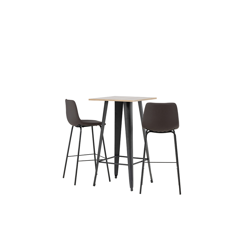 Spisegruppe Venture Home Tempe med 2 stk Alexi Stoler