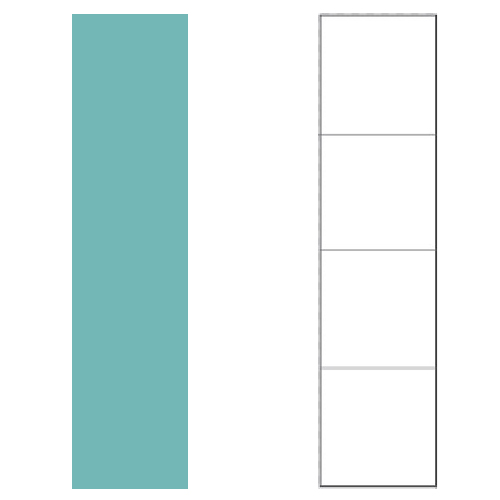 Baderomspanel Fibo 2212-6060 Aquamarine