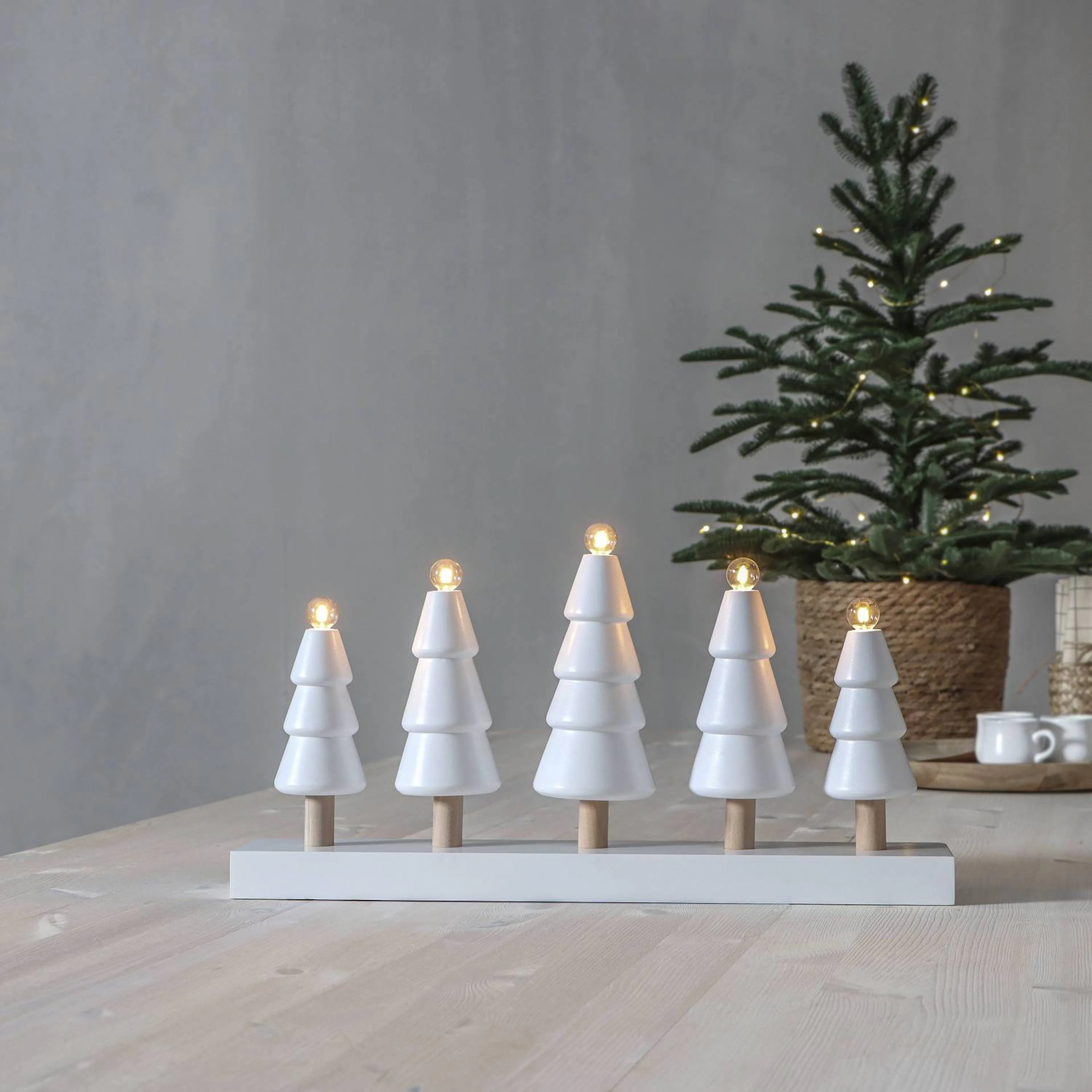 Adventstake Star Trading Skog 5 Lys