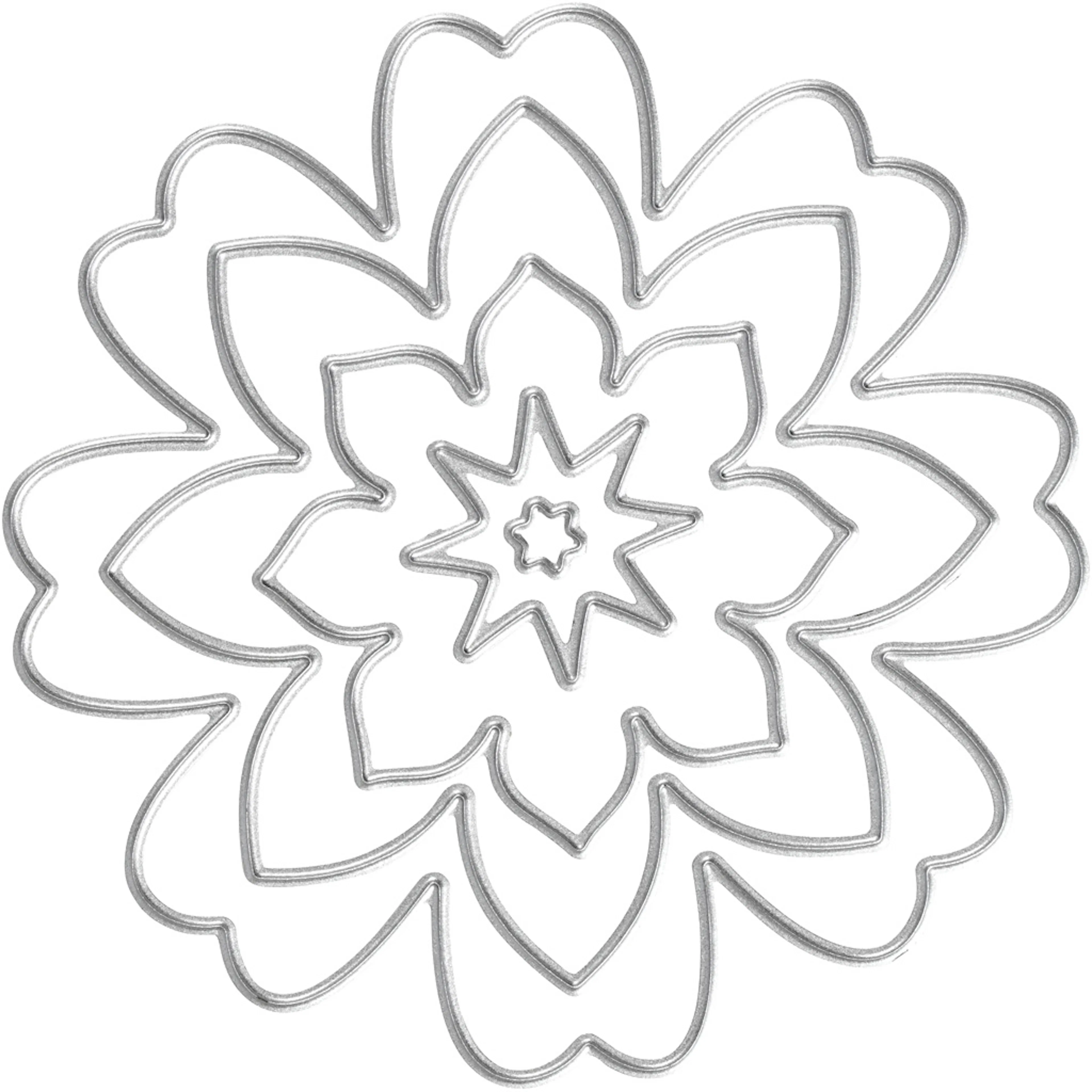 Skjæresjablong Creativ Company Blomst Dia 0,5-8 cm 1 stk