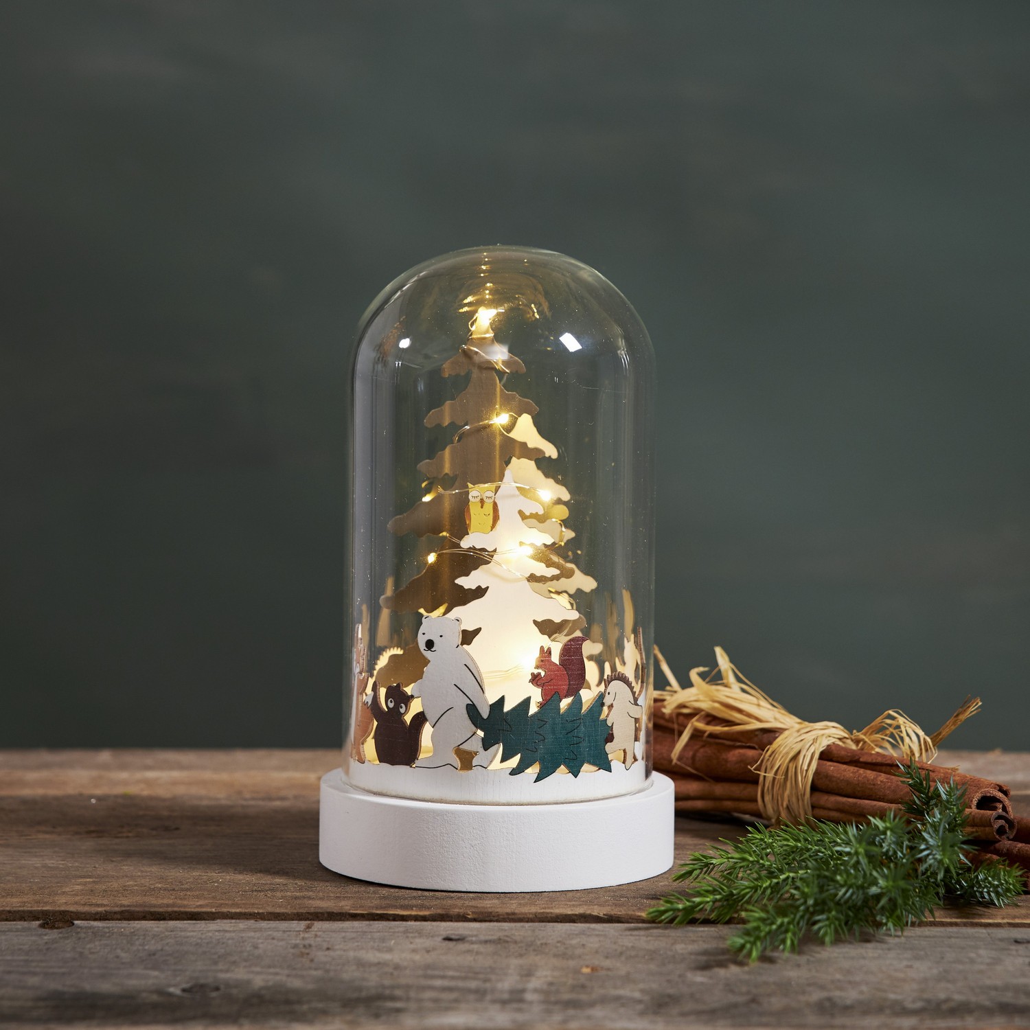 Juledekorasjon Star Trading Forest Friends Kuppel