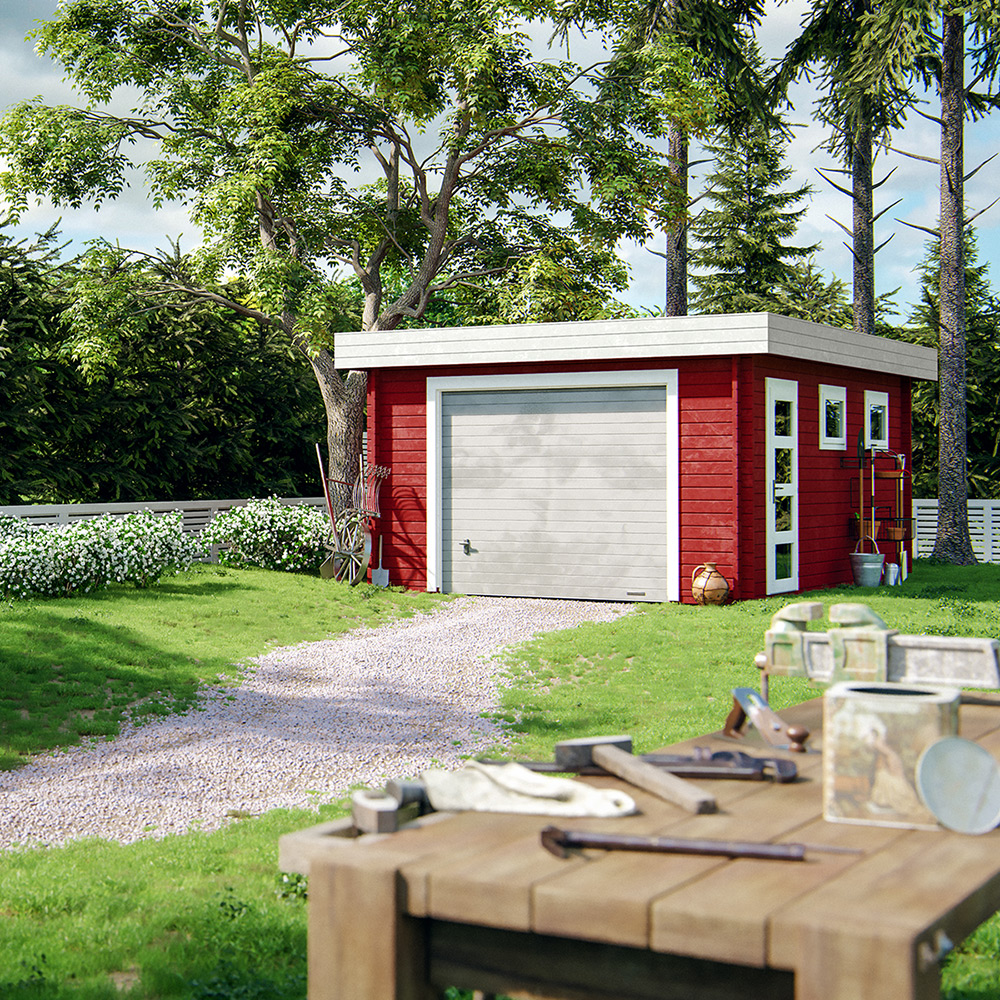 Garasje Palmako Rasmus 19 m2 med Leddport