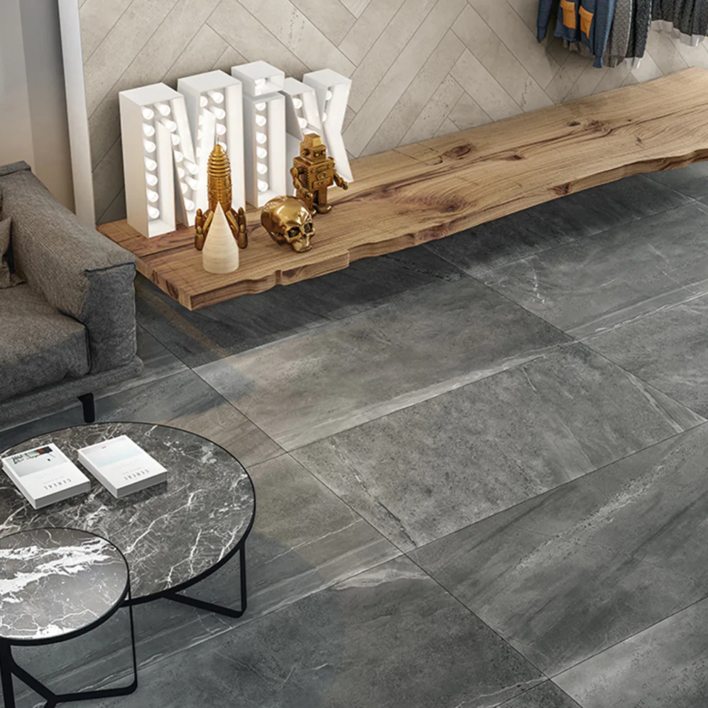 Klinker Coem Ceramiche Brit Stone Mørk Grå 15x15 cm Matt