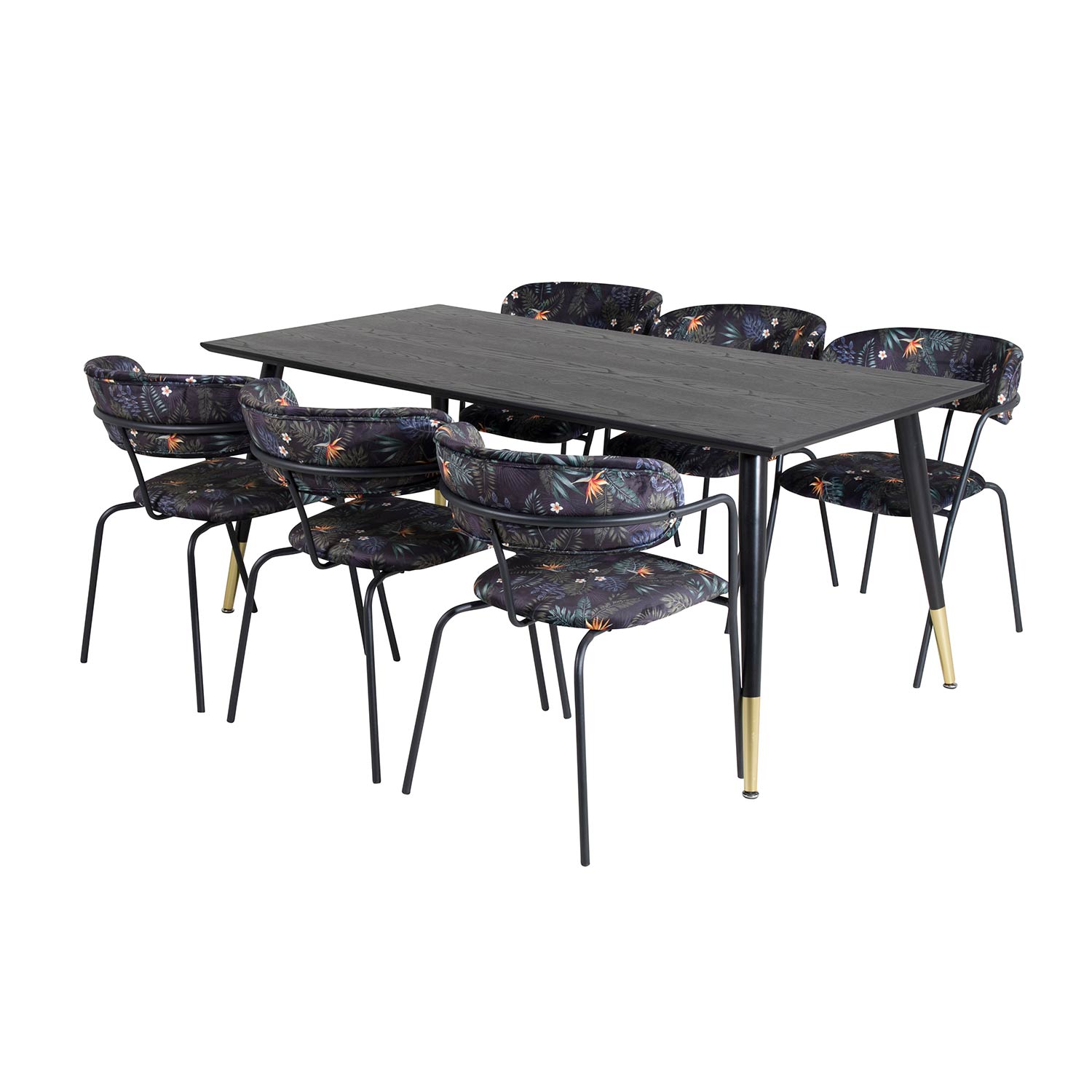 Spisegruppe Venture Home Disa med 6 Aris Stoler Polyester