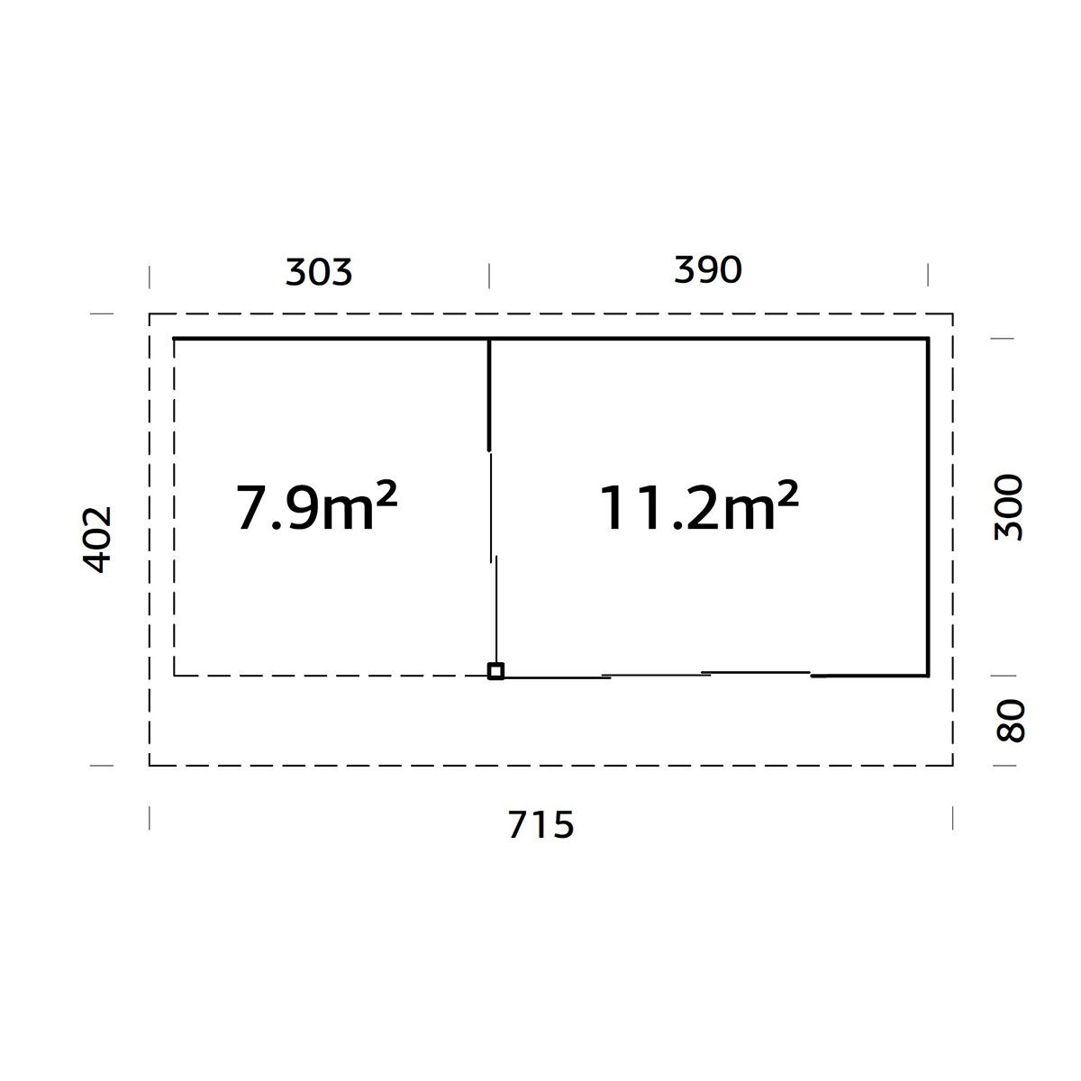 Hagestue Palmako Andrea 11,2 + 8,6 m2