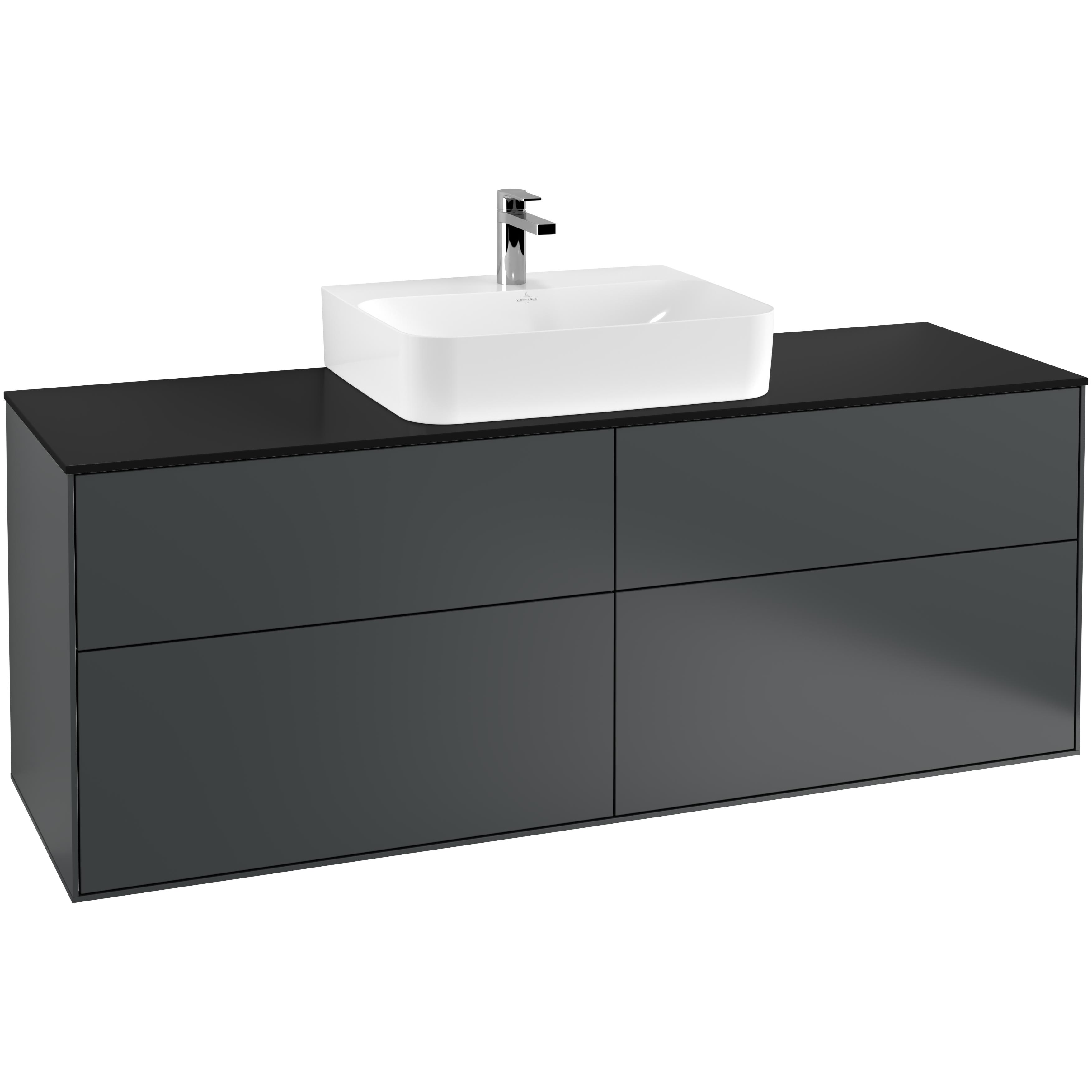 Tvättställsskåp Villeroy & Boch Finion med 4 Lådor och Bänkskiva för Centrerat Tvättställ