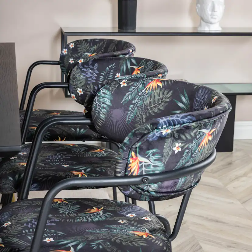 Spisegruppe Venture Home Disa med 6 Aris Stoler Polyester