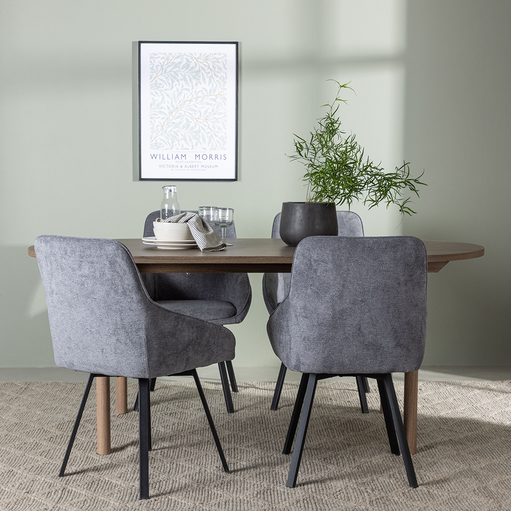 Spisegruppe Venture Home Andy med 4 stk Rosie Stoler