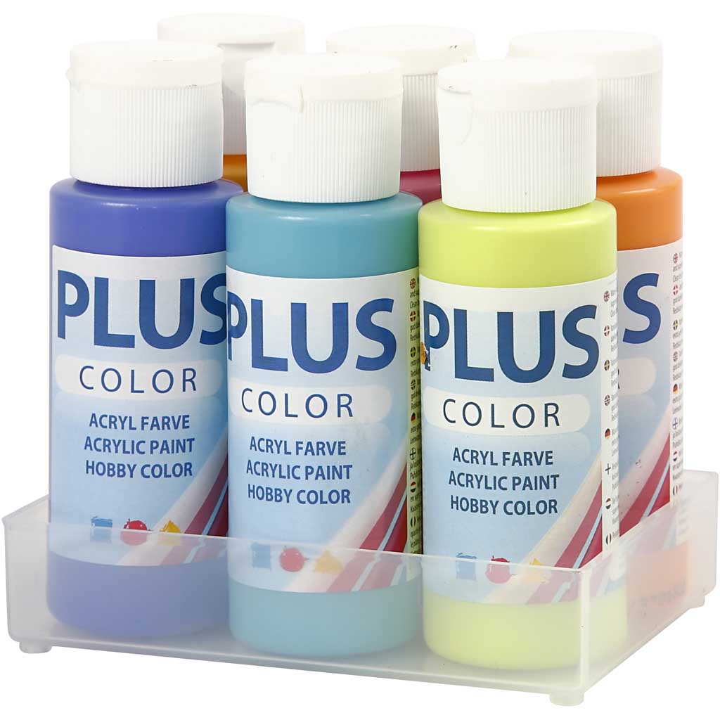 Hobbyfarge Creativ Company Plus Color Colorful 6x60 ml/1 Pk