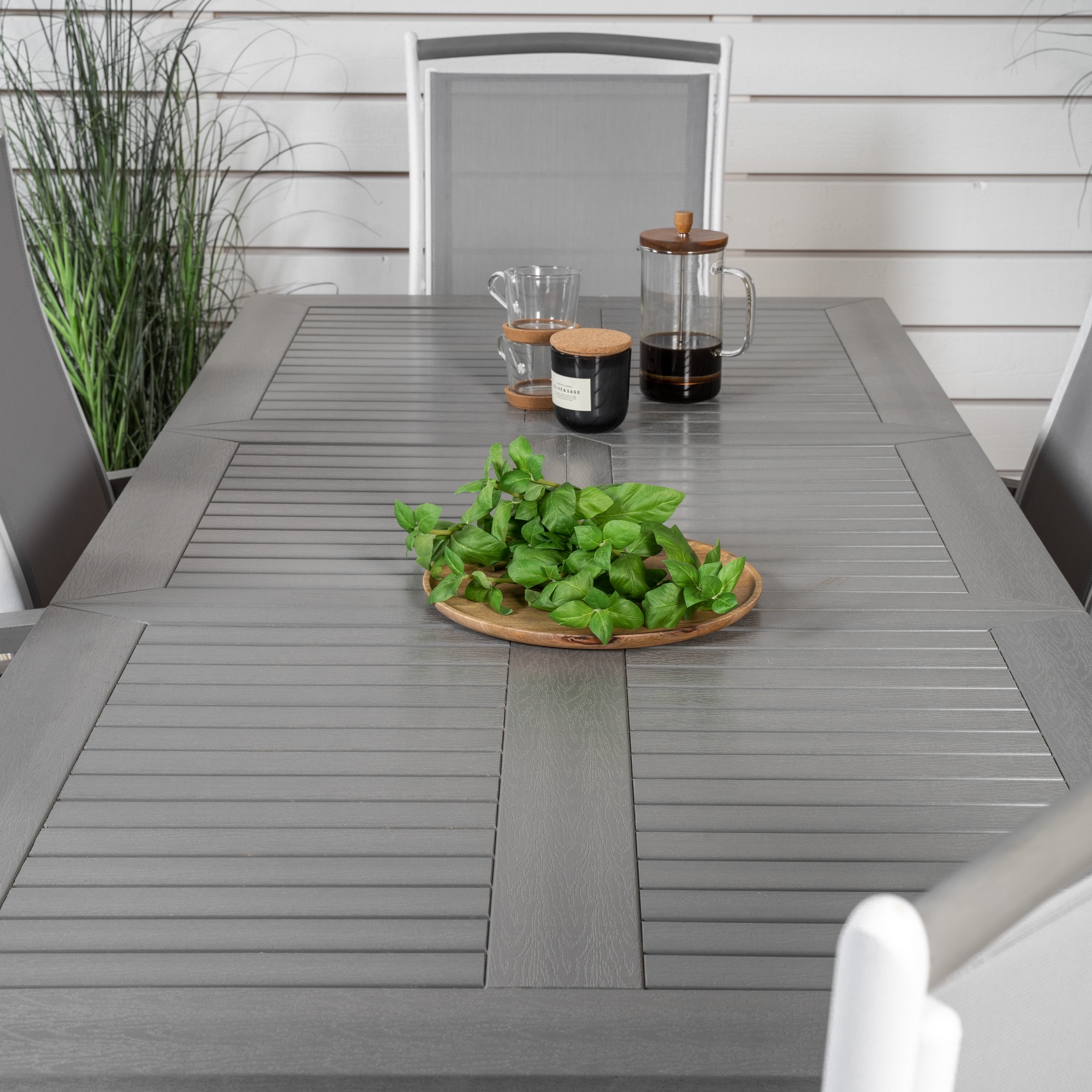Spisegruppe Venture Home Aleyna 152/210 med 6 Stoler