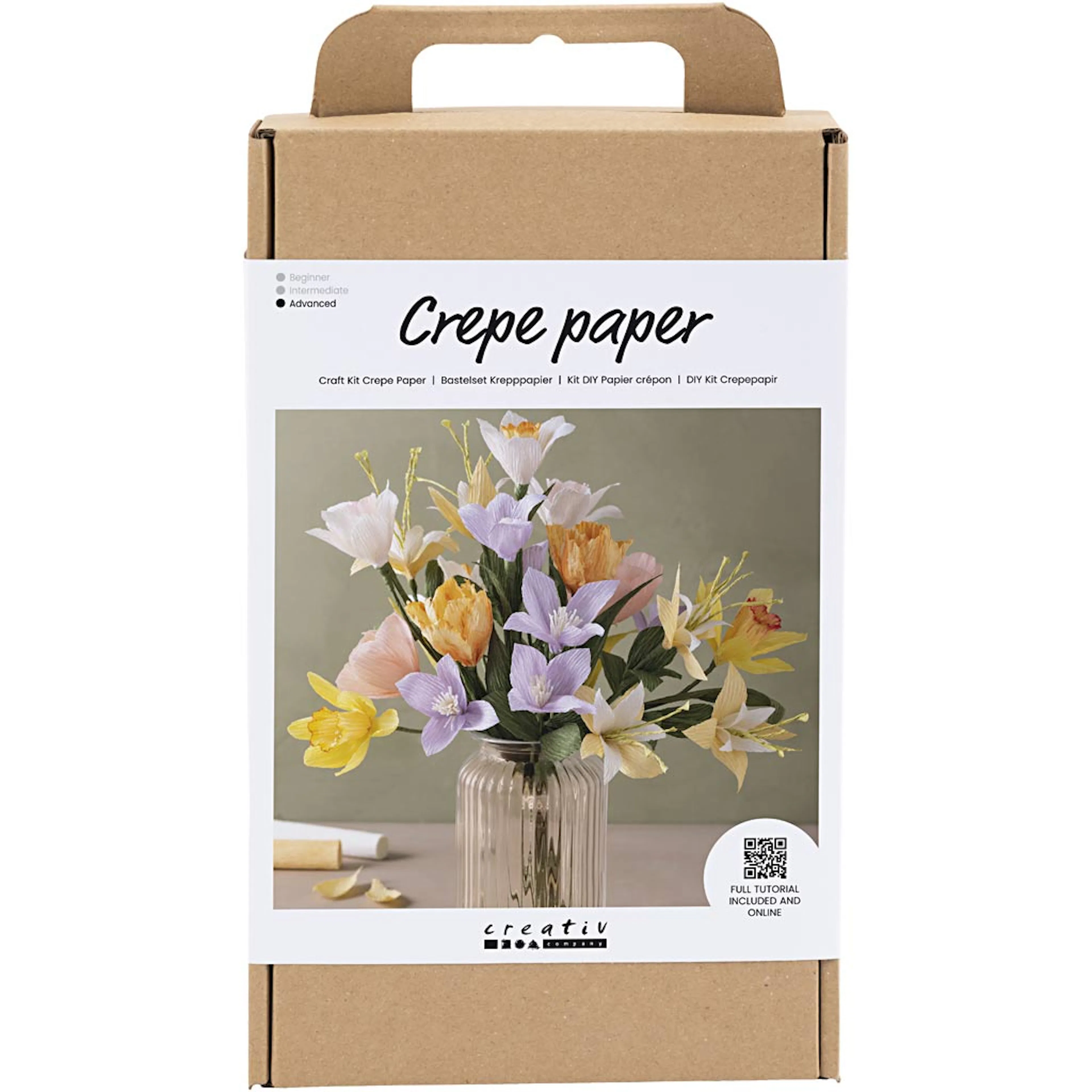 Kreppapir Creativ Company DIY Kit Lilje
