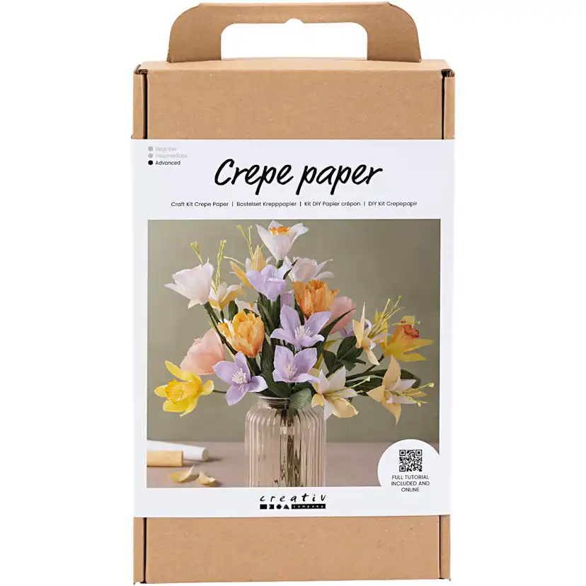 Kreppapir Creativ Company DIY Kit Lilje