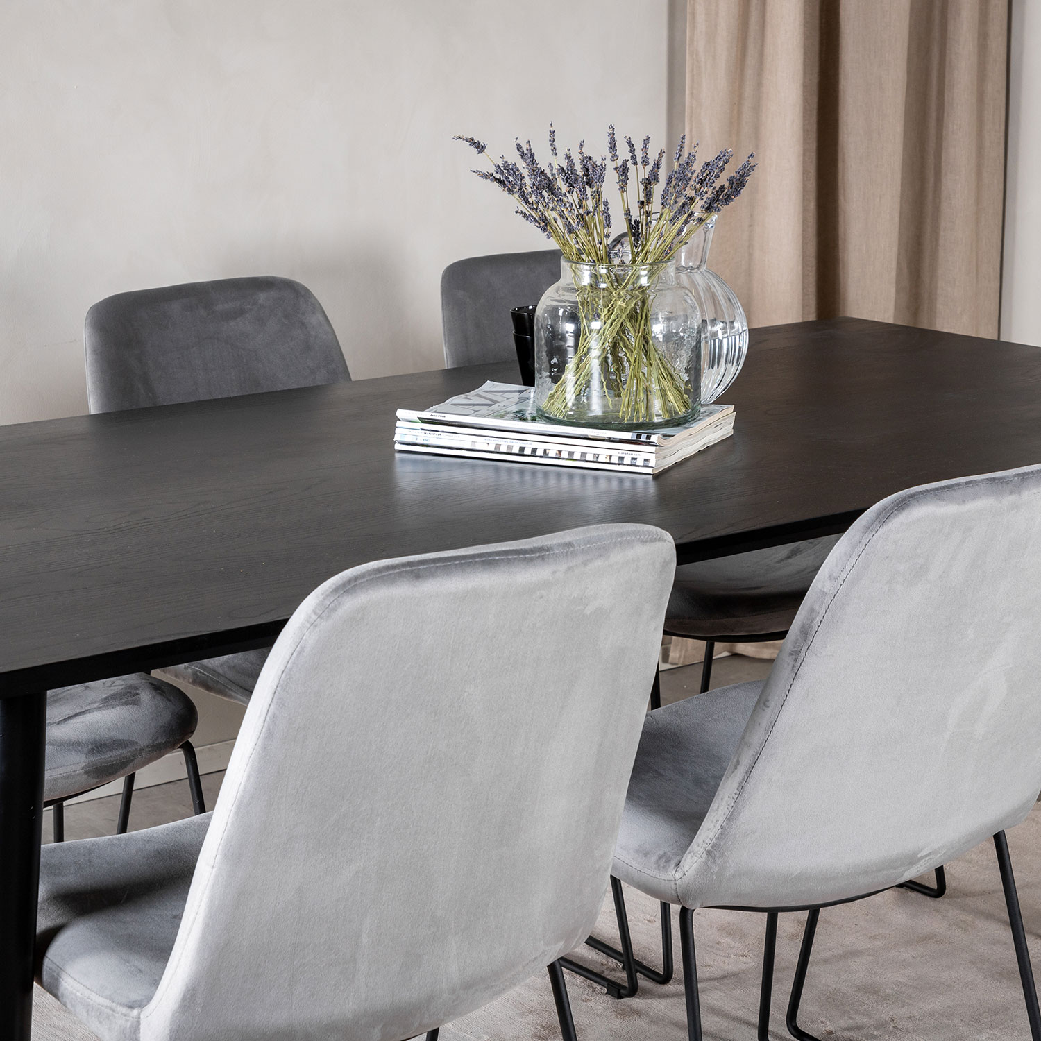 Spisegruppe Venture Home Dipp med 6 Muce Stoler