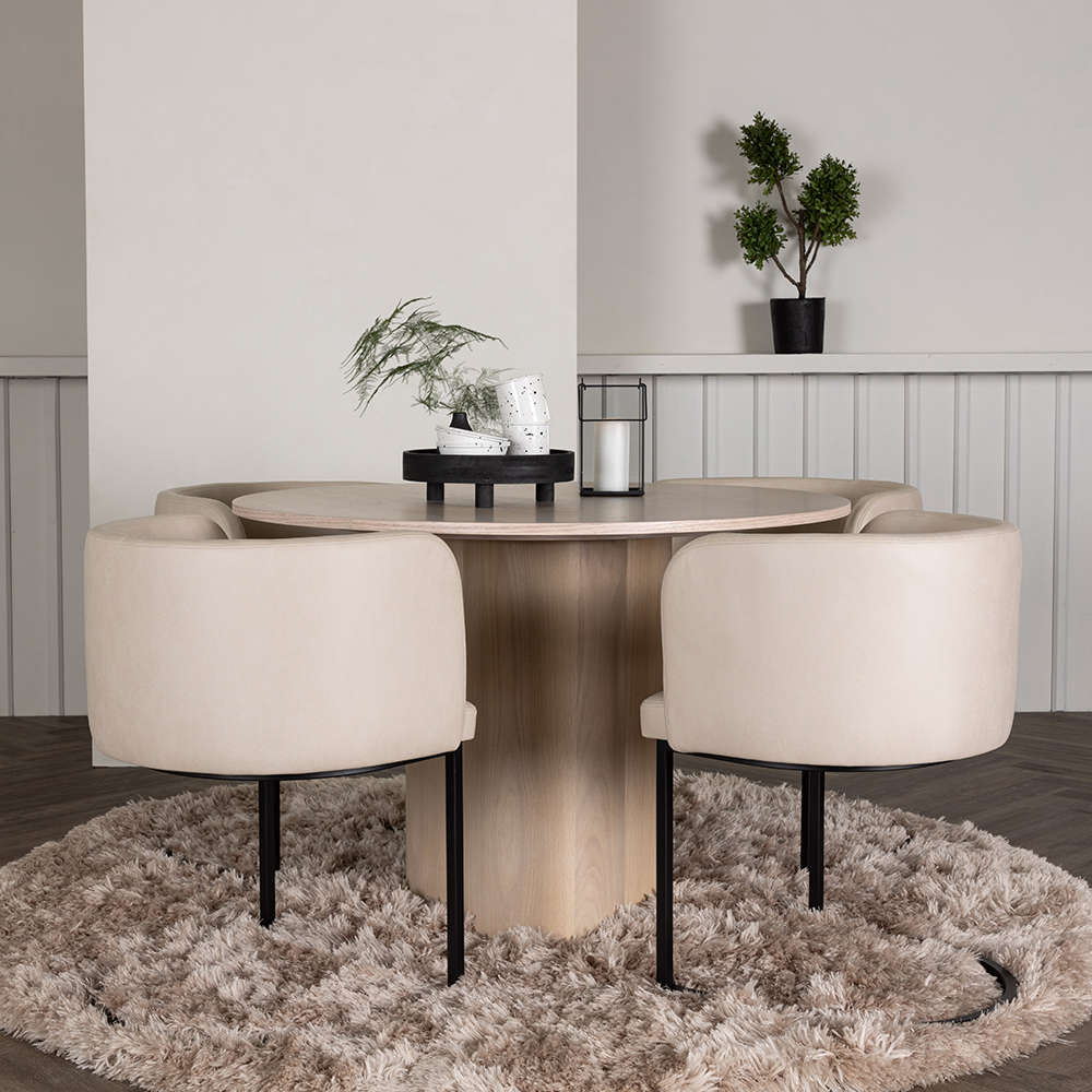 Spisegruppe Venture Home Olivia med 4 Simrishman Stoler