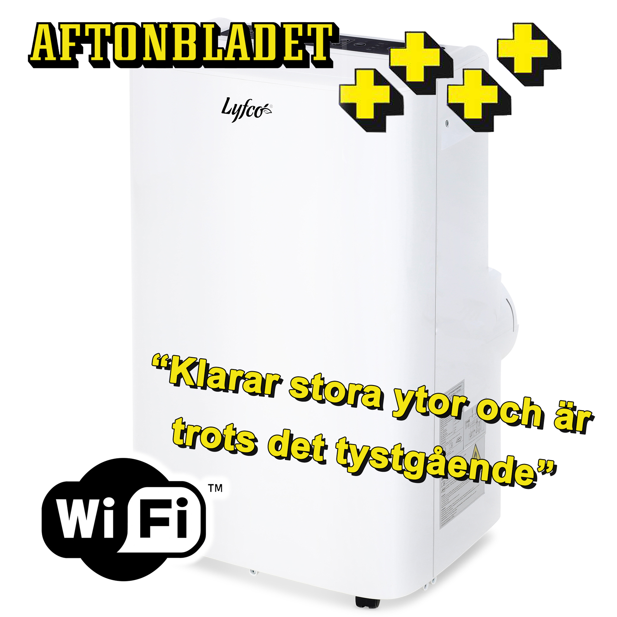 Bærbar AC Lyfco med Varmefunksjon 58m² 4100W/14000BTU